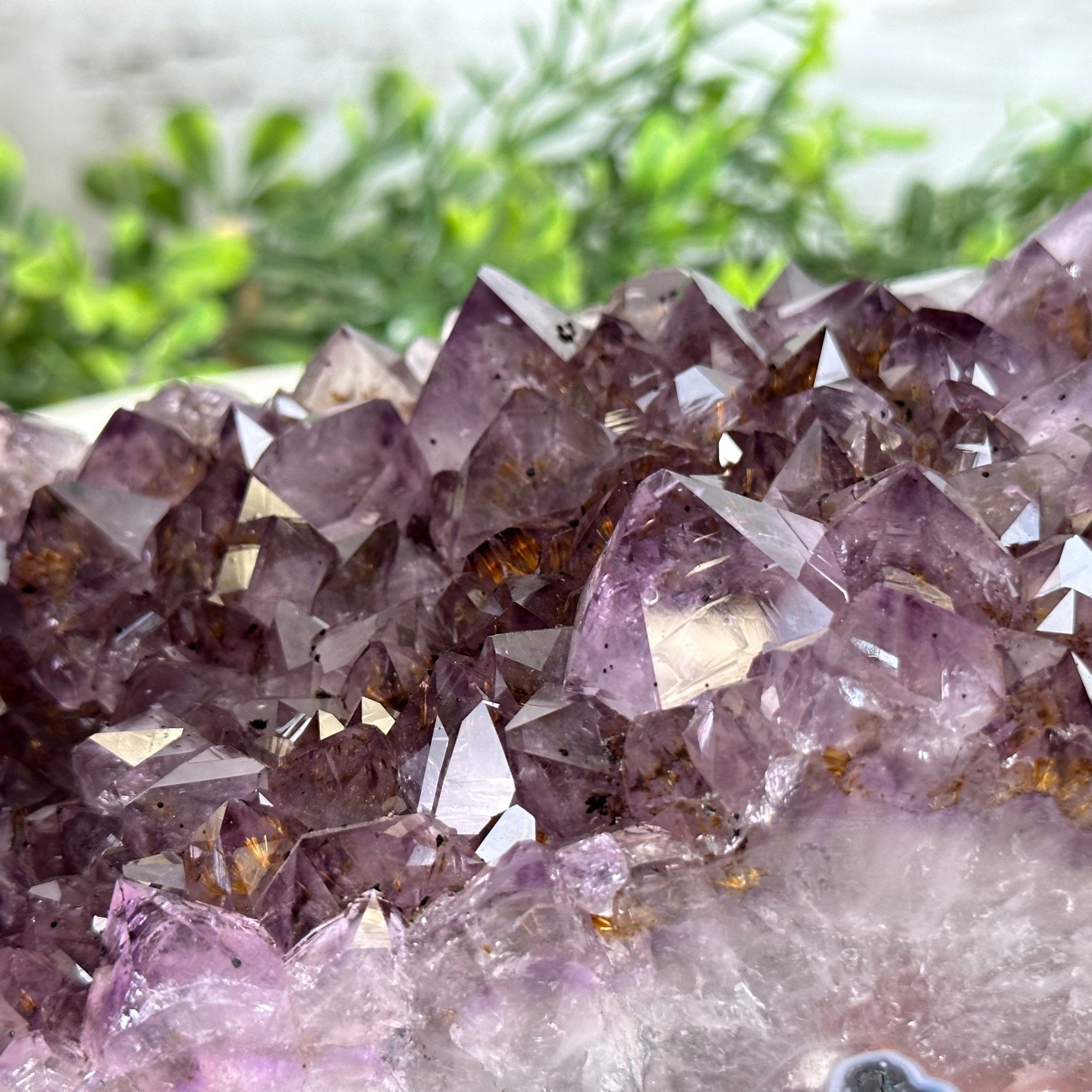 Extra Quality Open 2-Sided Brazilian Amethyst Cathedral, 29.9 lbs, 16.1" tall, Model #5605-0139 by Brazil Gems - Brazil GemsBrazil GemsExtra Quality Open 2-Sided Brazilian Amethyst Cathedral, 29.9 lbs, 16.1" tall, Model #5605-0139 by Brazil GemsOpen 2-Sided Cathedrals5605-0139