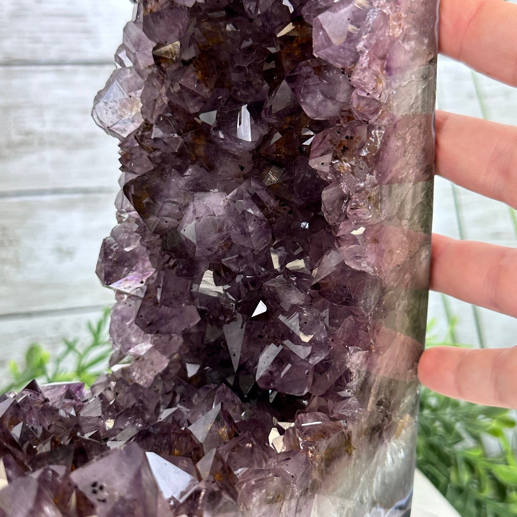 Extra Quality Open 2-Sided Brazilian Amethyst Cathedral, 29.9 lbs, 16.1" tall, Model #5605-0139 by Brazil Gems - Brazil GemsBrazil GemsExtra Quality Open 2-Sided Brazilian Amethyst Cathedral, 29.9 lbs, 16.1" tall, Model #5605-0139 by Brazil GemsOpen 2-Sided Cathedrals5605-0139