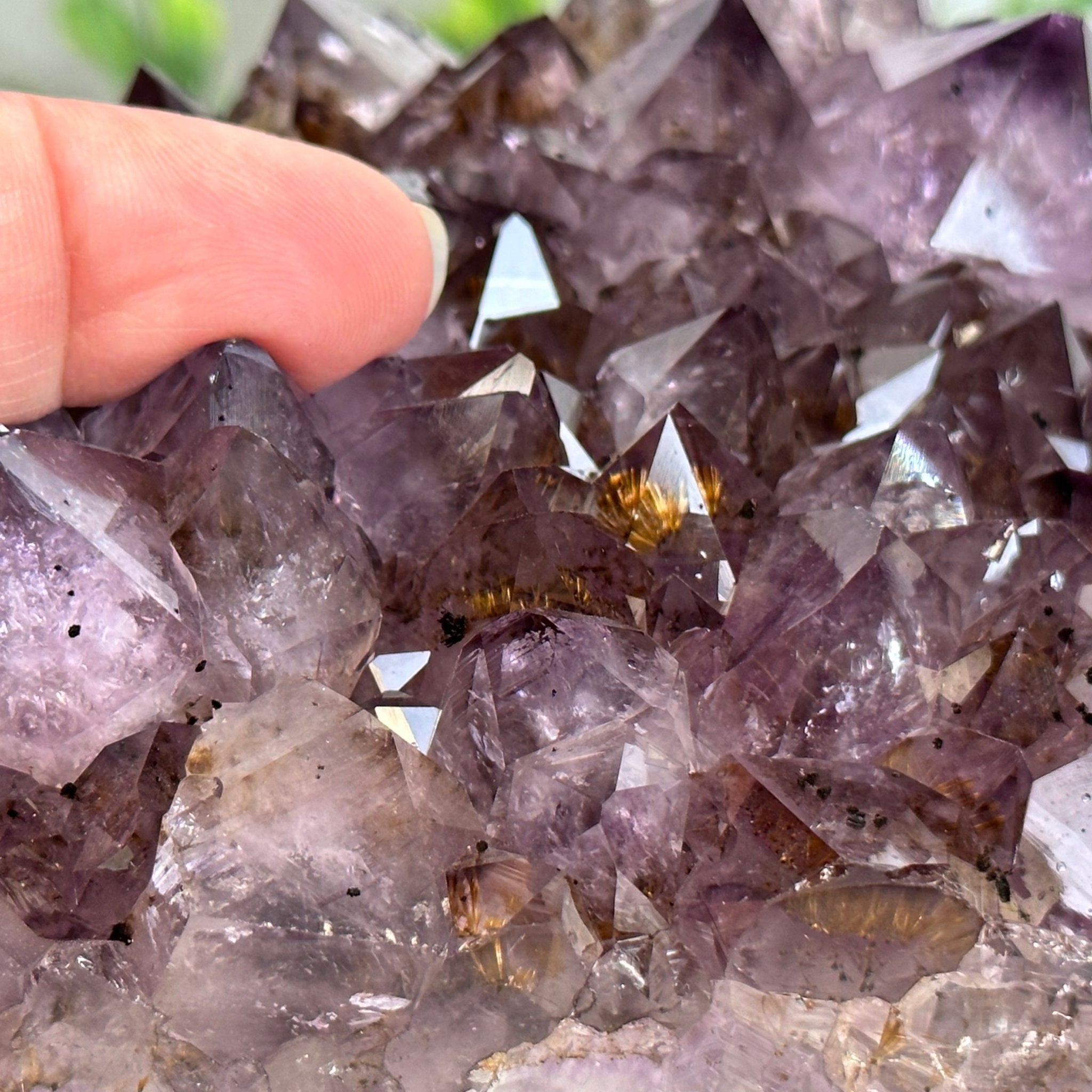 Extra Quality Open 2-Sided Brazilian Amethyst Cathedral, 29.9 lbs, 16.1" tall, Model #5605-0139 by Brazil Gems - Brazil GemsBrazil GemsExtra Quality Open 2-Sided Brazilian Amethyst Cathedral, 29.9 lbs, 16.1" tall, Model #5605-0139 by Brazil GemsOpen 2-Sided Cathedrals5605-0139