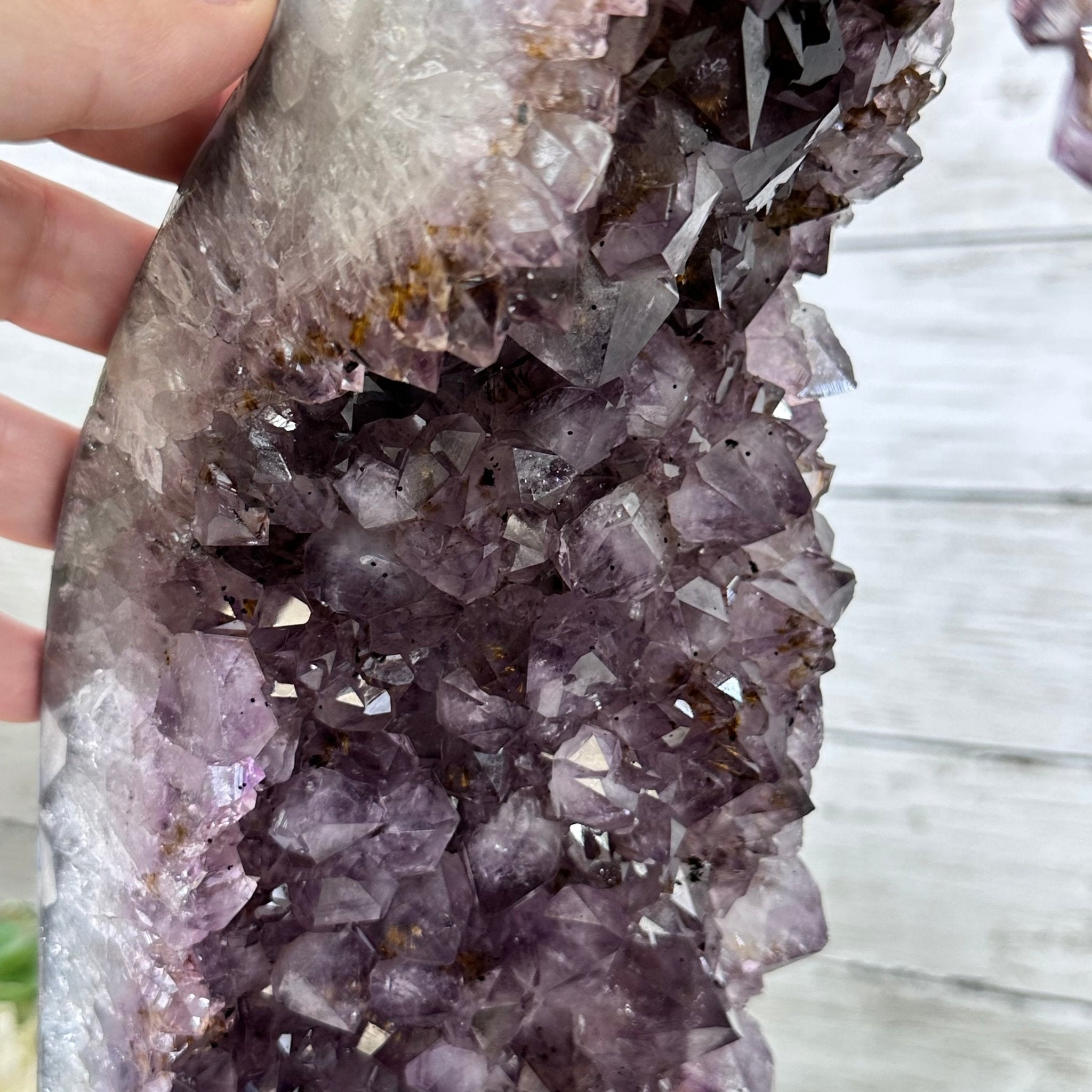 Extra Quality Open 2-Sided Brazilian Amethyst Cathedral, 29.9 lbs, 16.1" tall, Model #5605-0139 by Brazil Gems - Brazil GemsBrazil GemsExtra Quality Open 2-Sided Brazilian Amethyst Cathedral, 29.9 lbs, 16.1" tall, Model #5605-0139 by Brazil GemsOpen 2-Sided Cathedrals5605-0139