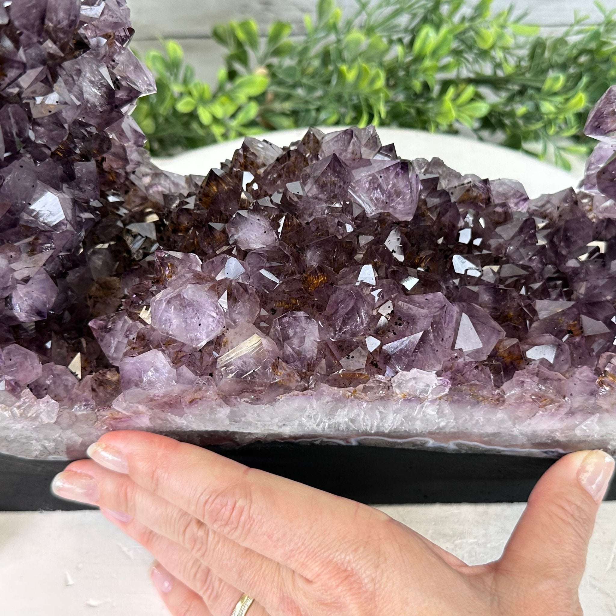 Extra Quality Open 2-Sided Brazilian Amethyst Cathedral, 29.9 lbs, 16.1" tall, Model #5605-0139 by Brazil Gems - Brazil GemsBrazil GemsExtra Quality Open 2-Sided Brazilian Amethyst Cathedral, 29.9 lbs, 16.1" tall, Model #5605-0139 by Brazil GemsOpen 2-Sided Cathedrals5605-0139
