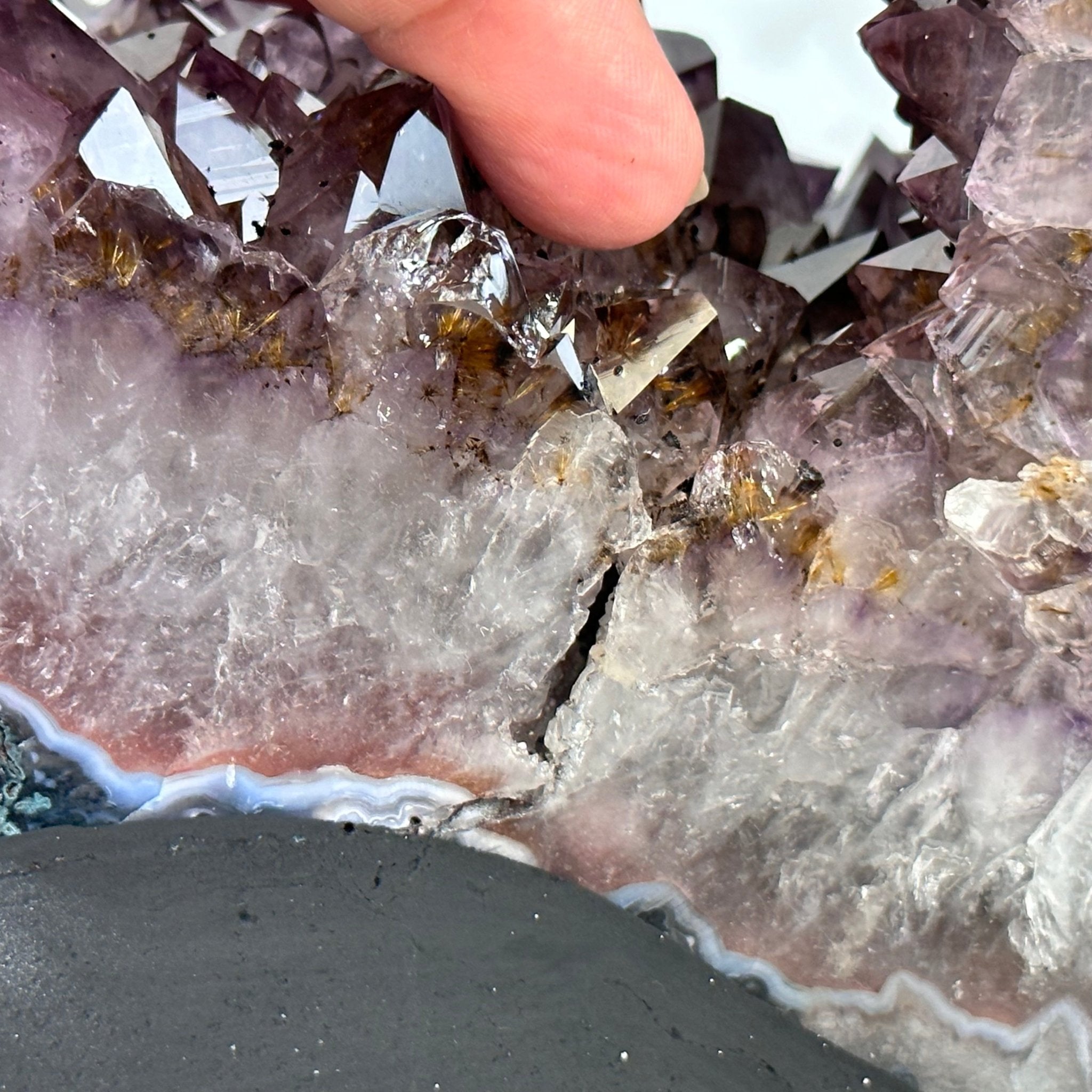 Extra Quality Open 2-Sided Brazilian Amethyst Cathedral, 29.9 lbs, 16.1" tall, Model #5605-0139 by Brazil Gems - Brazil GemsBrazil GemsExtra Quality Open 2-Sided Brazilian Amethyst Cathedral, 29.9 lbs, 16.1" tall, Model #5605-0139 by Brazil GemsOpen 2-Sided Cathedrals5605-0139
