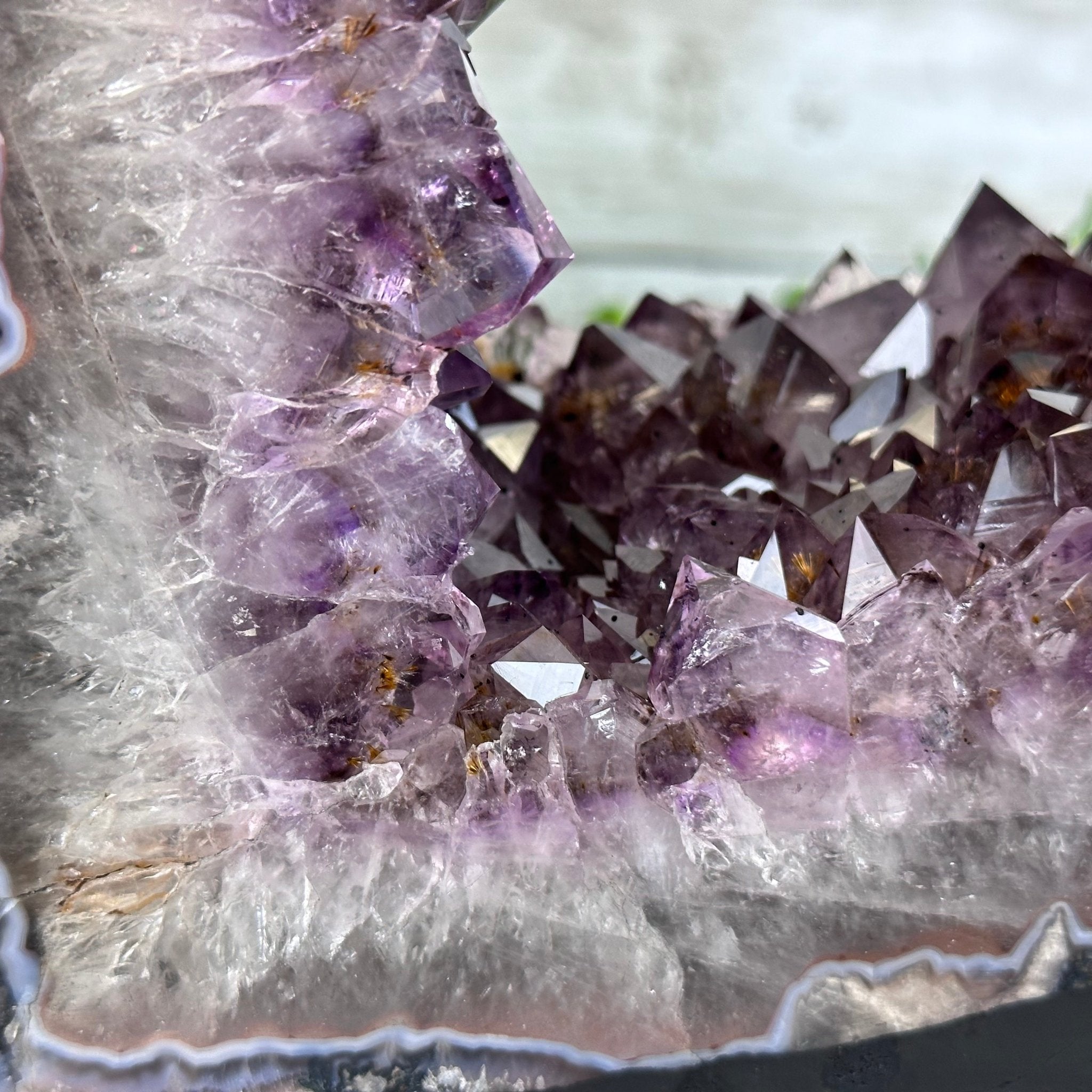 Extra Quality Open 2-Sided Brazilian Amethyst Cathedral, 29.9 lbs, 16.1" tall, Model #5605-0139 by Brazil Gems - Brazil GemsBrazil GemsExtra Quality Open 2-Sided Brazilian Amethyst Cathedral, 29.9 lbs, 16.1" tall, Model #5605-0139 by Brazil GemsOpen 2-Sided Cathedrals5605-0139