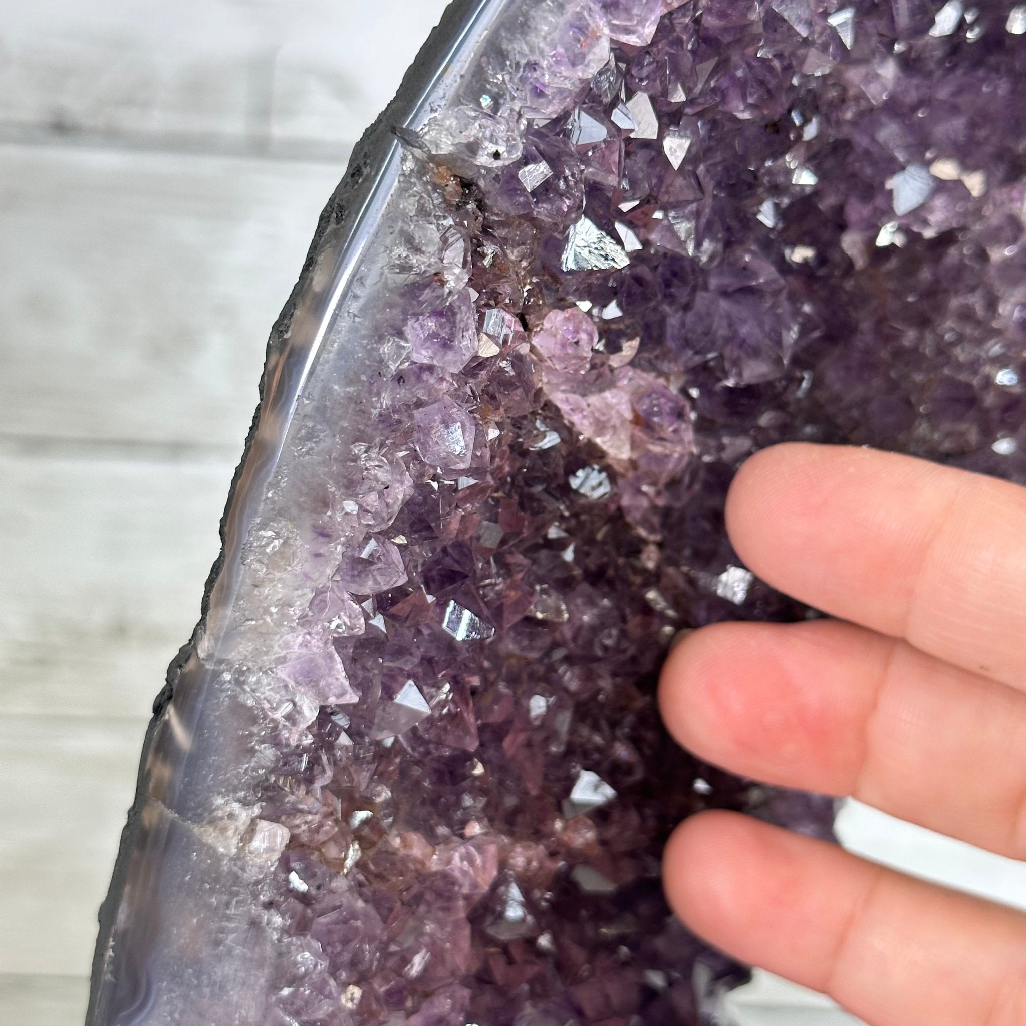 Extra Quality Open 2-Sided Brazilian Amethyst Cathedral, 34.8 lbs, 16.5" tall, Model #5605-0140 by Brazil Gems - Brazil GemsBrazil GemsExtra Quality Open 2-Sided Brazilian Amethyst Cathedral, 34.8 lbs, 16.5" tall, Model #5605-0140 by Brazil GemsOpen 2-Sided Cathedrals5605-0140