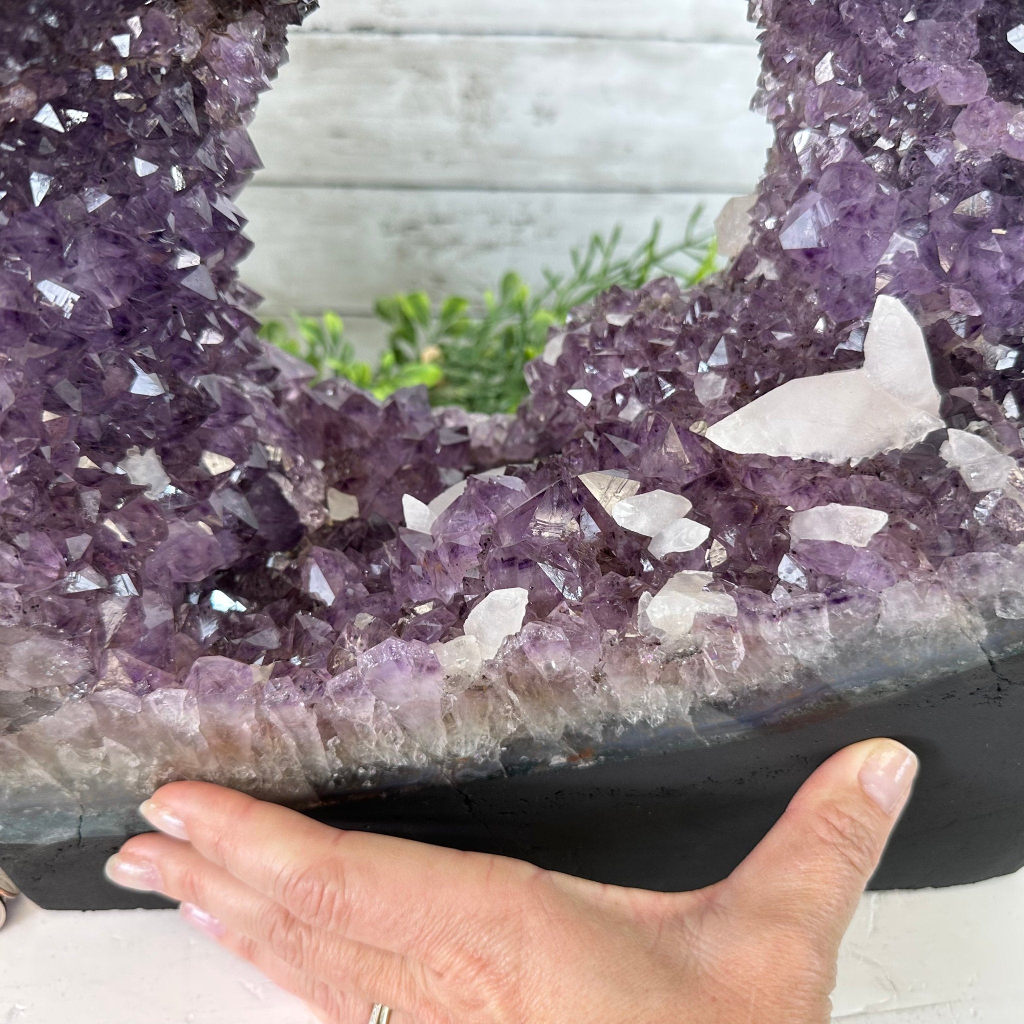 Extra Quality Open 2-Sided Brazilian Amethyst Cathedral, 34.8 lbs, 16.5" tall, Model #5605-0140 by Brazil Gems - Brazil GemsBrazil GemsExtra Quality Open 2-Sided Brazilian Amethyst Cathedral, 34.8 lbs, 16.5" tall, Model #5605-0140 by Brazil GemsOpen 2-Sided Cathedrals5605-0140