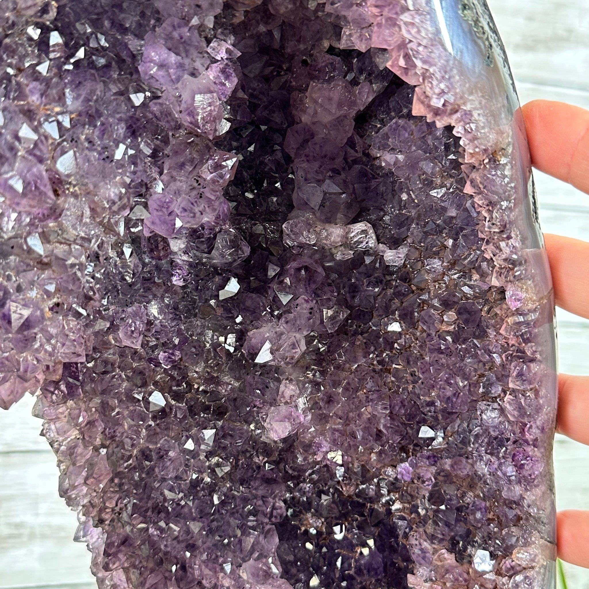 Extra Quality Open 2-Sided Brazilian Amethyst Cathedral, 34.8 lbs, 16.5" tall, Model #5605-0140 by Brazil Gems - Brazil GemsBrazil GemsExtra Quality Open 2-Sided Brazilian Amethyst Cathedral, 34.8 lbs, 16.5" tall, Model #5605-0140 by Brazil GemsOpen 2-Sided Cathedrals5605-0140