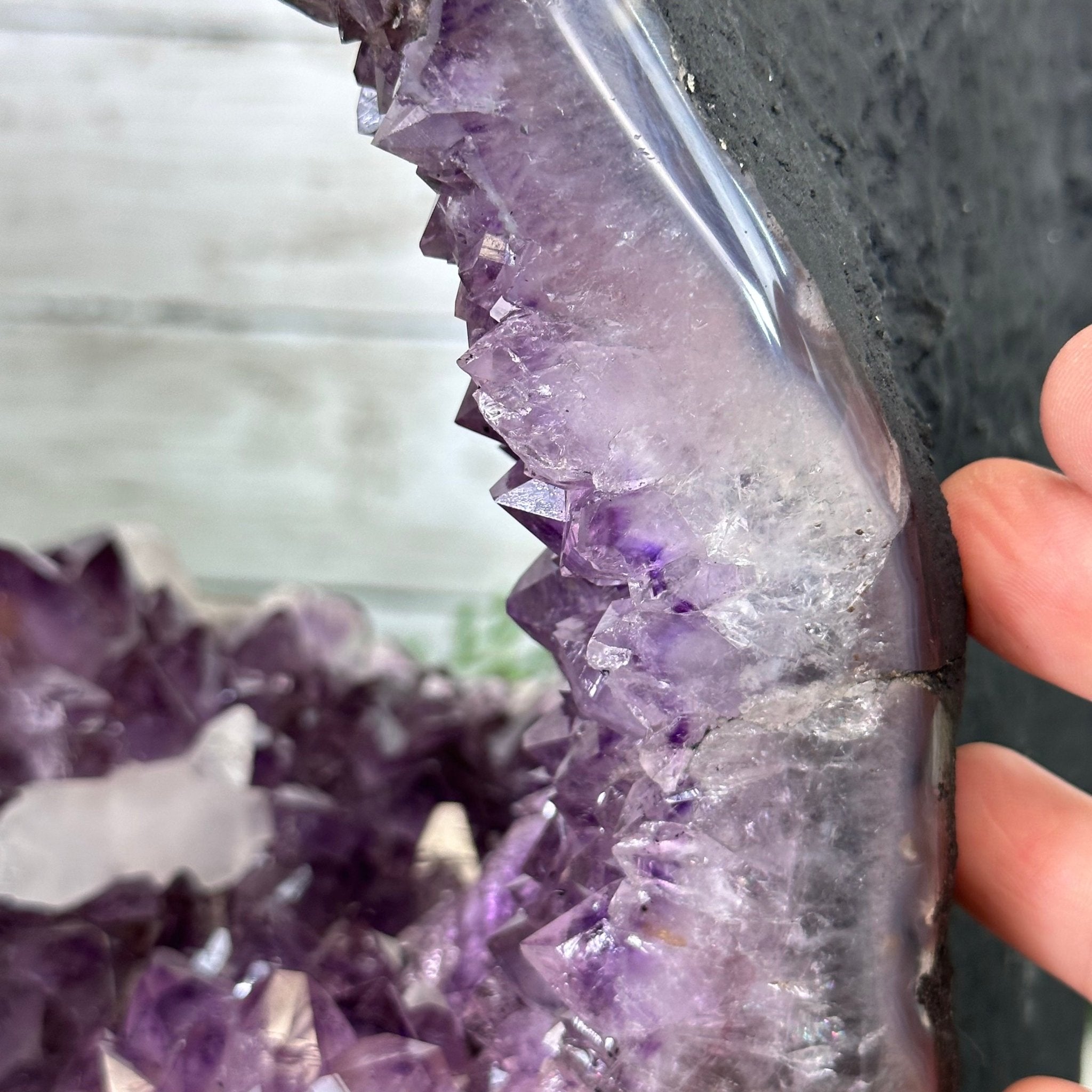 Extra Quality Open 2-Sided Brazilian Amethyst Cathedral, 34.8 lbs, 16.5" tall, Model #5605-0140 by Brazil Gems - Brazil GemsBrazil GemsExtra Quality Open 2-Sided Brazilian Amethyst Cathedral, 34.8 lbs, 16.5" tall, Model #5605-0140 by Brazil GemsOpen 2-Sided Cathedrals5605-0140
