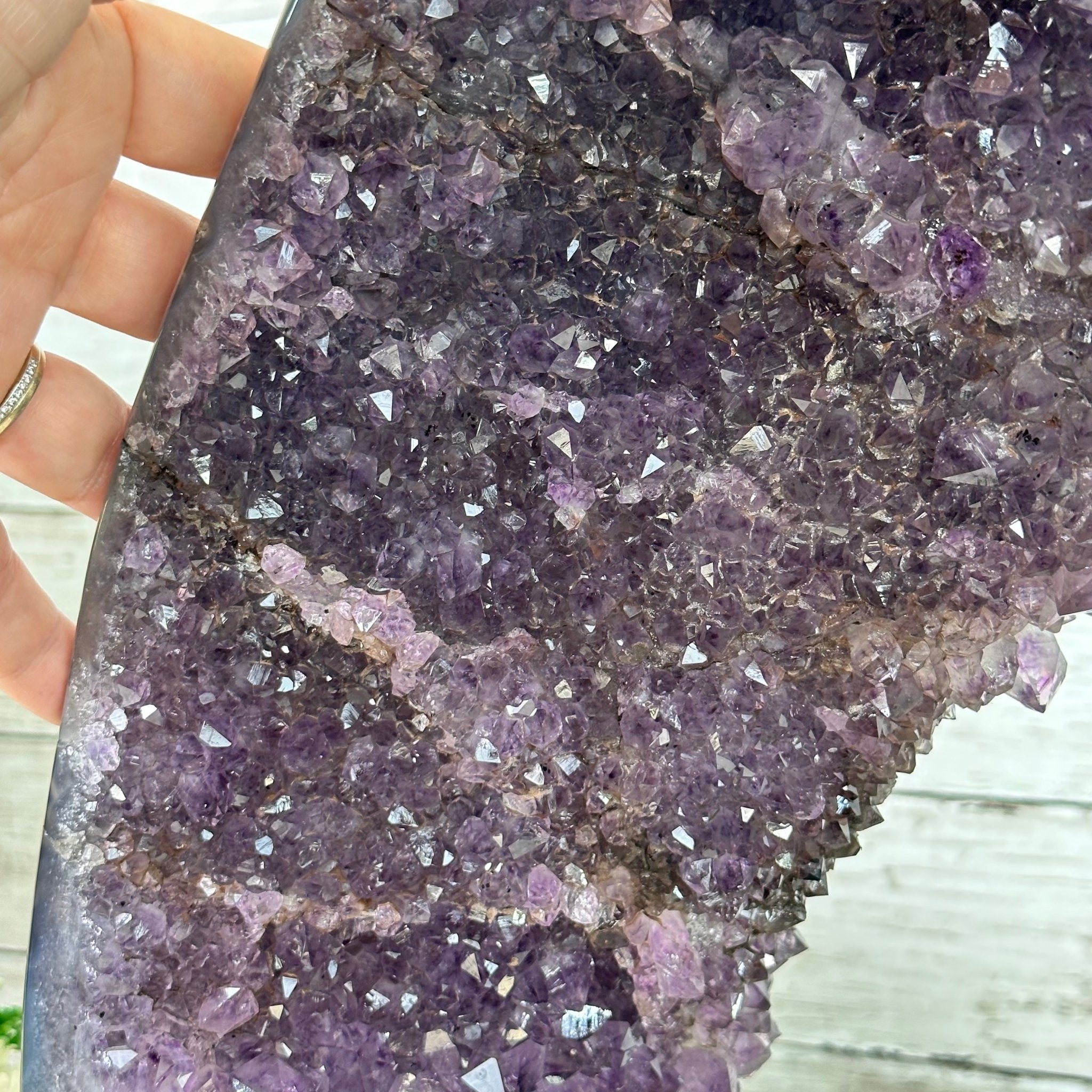 Extra Quality Open 2-Sided Brazilian Amethyst Cathedral, 34.8 lbs, 16.5" tall, Model #5605-0140 by Brazil Gems - Brazil GemsBrazil GemsExtra Quality Open 2-Sided Brazilian Amethyst Cathedral, 34.8 lbs, 16.5" tall, Model #5605-0140 by Brazil GemsOpen 2-Sided Cathedrals5605-0140