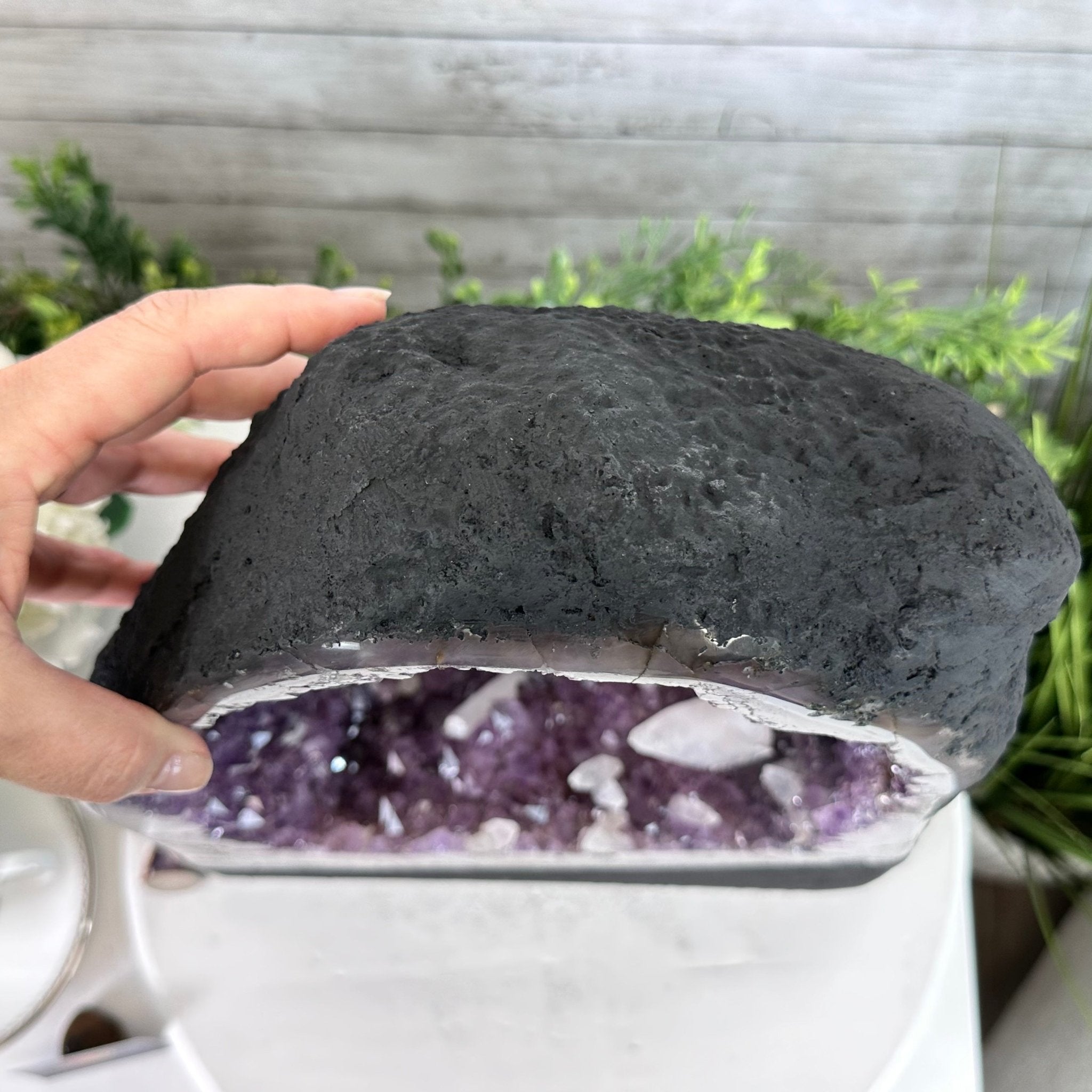 Extra Quality Open 2-Sided Brazilian Amethyst Cathedral, 34.8 lbs, 16.5" tall, Model #5605-0140 by Brazil Gems - Brazil GemsBrazil GemsExtra Quality Open 2-Sided Brazilian Amethyst Cathedral, 34.8 lbs, 16.5" tall, Model #5605-0140 by Brazil GemsOpen 2-Sided Cathedrals5605-0140