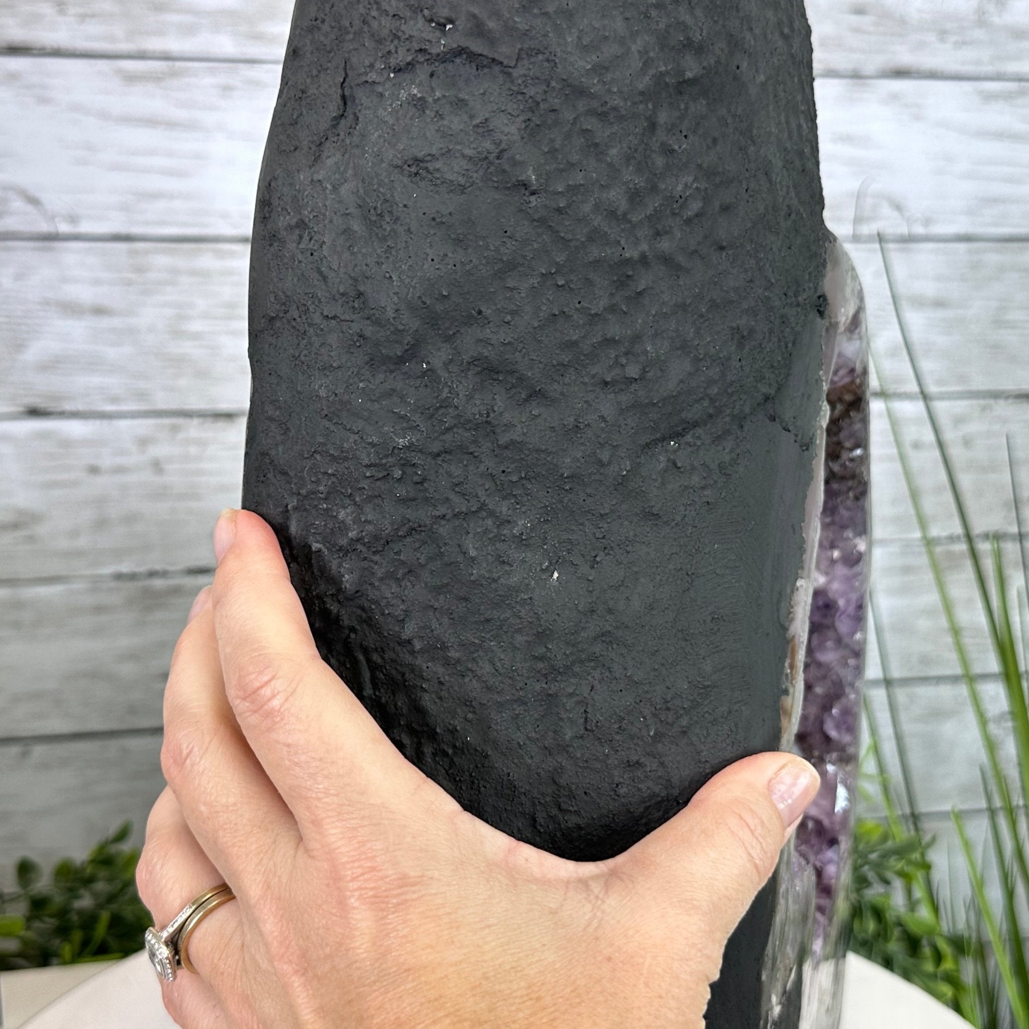 Extra Quality Open 2-Sided Brazilian Amethyst Cathedral, 34.8 lbs, 16.5" tall, Model #5605-0140 by Brazil Gems - Brazil GemsBrazil GemsExtra Quality Open 2-Sided Brazilian Amethyst Cathedral, 34.8 lbs, 16.5" tall, Model #5605-0140 by Brazil GemsOpen 2-Sided Cathedrals5605-0140