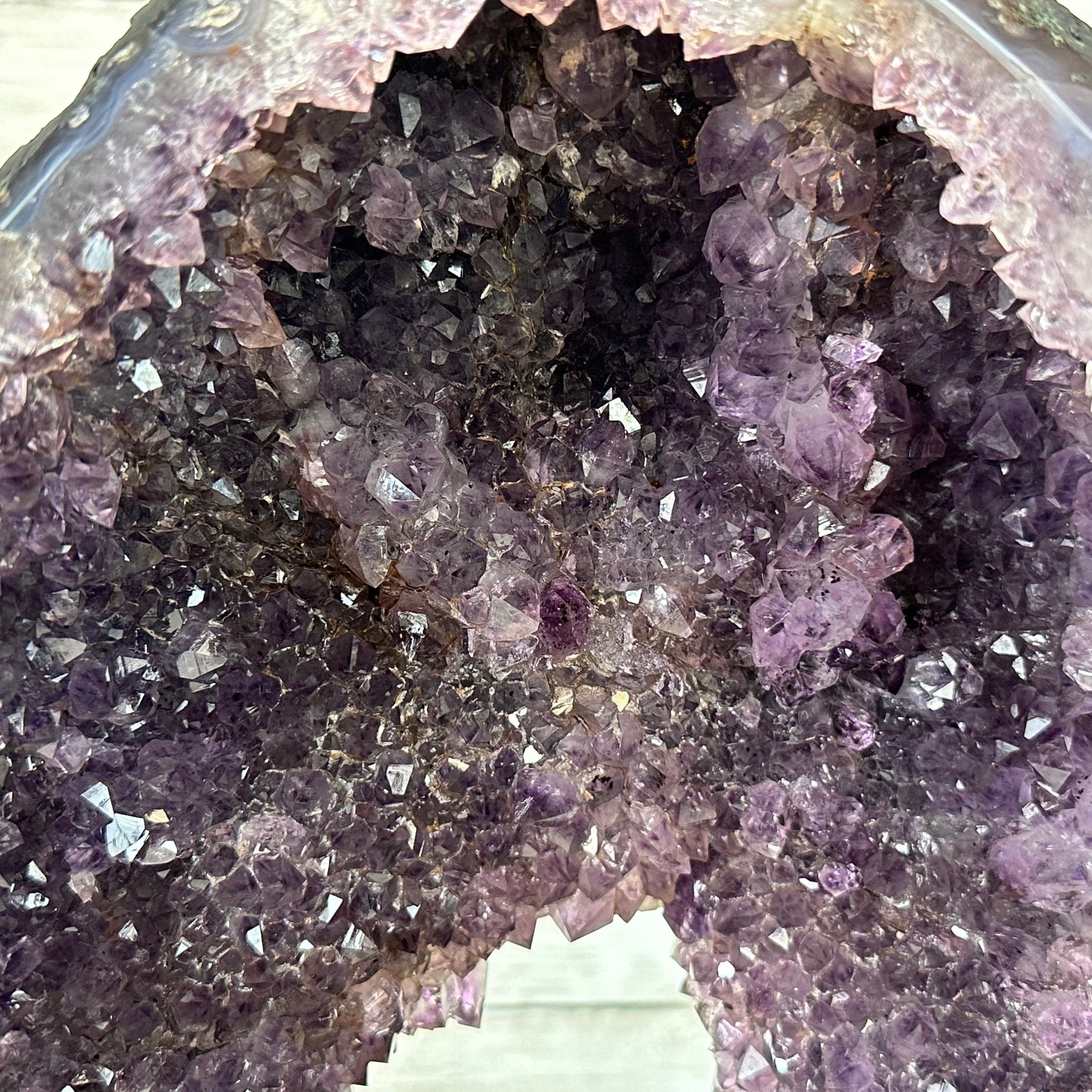 Extra Quality Open 2-Sided Brazilian Amethyst Cathedral, 34.8 lbs, 16.5" tall, Model #5605-0140 by Brazil Gems - Brazil GemsBrazil GemsExtra Quality Open 2-Sided Brazilian Amethyst Cathedral, 34.8 lbs, 16.5" tall, Model #5605-0140 by Brazil GemsOpen 2-Sided Cathedrals5605-0140