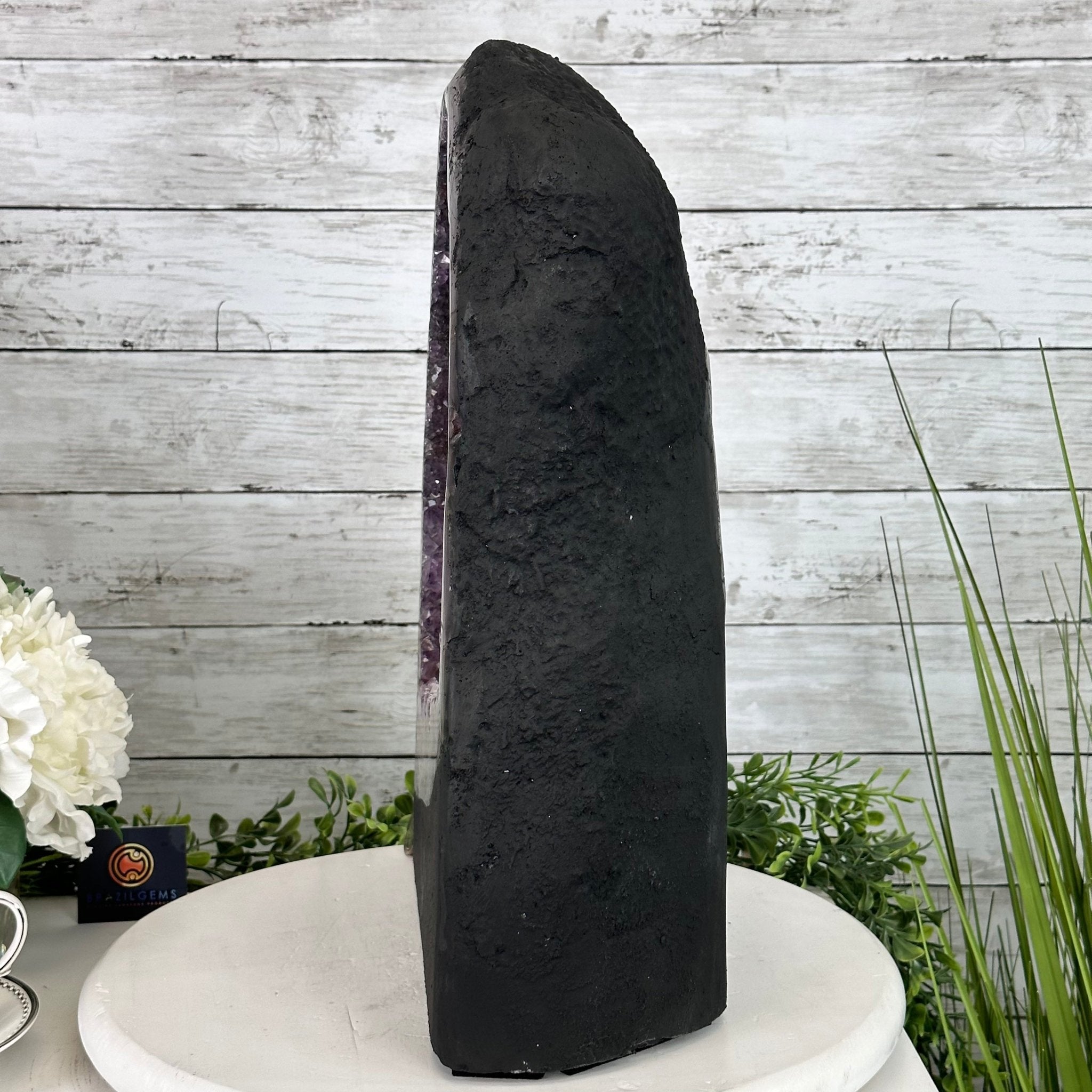 Extra Quality Open 2-Sided Brazilian Amethyst Cathedral, 34.8 lbs, 16.5" tall, Model #5605-0140 by Brazil Gems - Brazil GemsBrazil GemsExtra Quality Open 2-Sided Brazilian Amethyst Cathedral, 34.8 lbs, 16.5" tall, Model #5605-0140 by Brazil GemsOpen 2-Sided Cathedrals5605-0140