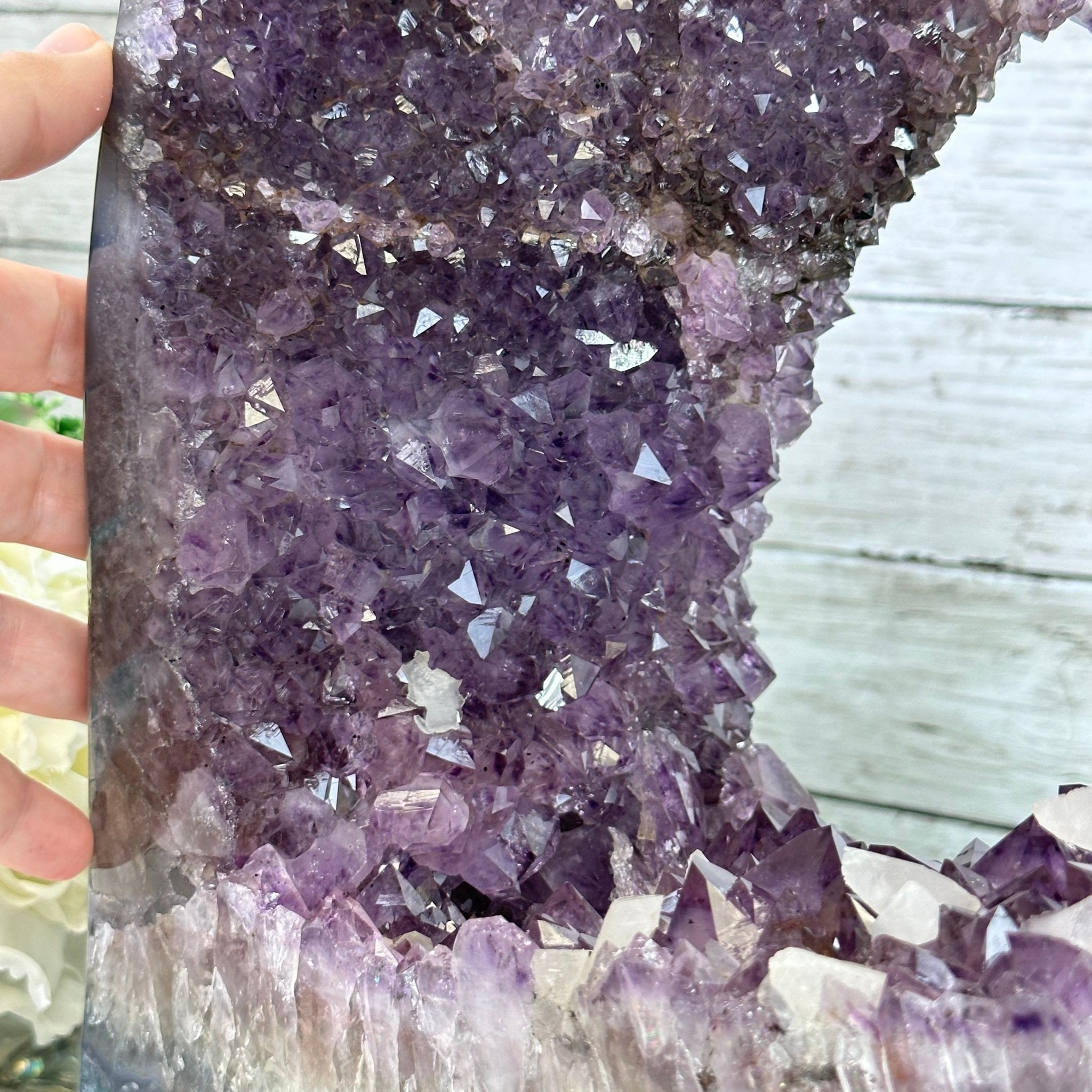 Extra Quality Open 2-Sided Brazilian Amethyst Cathedral, 34.8 lbs, 16.5" tall, Model #5605-0140 by Brazil Gems - Brazil GemsBrazil GemsExtra Quality Open 2-Sided Brazilian Amethyst Cathedral, 34.8 lbs, 16.5" tall, Model #5605-0140 by Brazil GemsOpen 2-Sided Cathedrals5605-0140