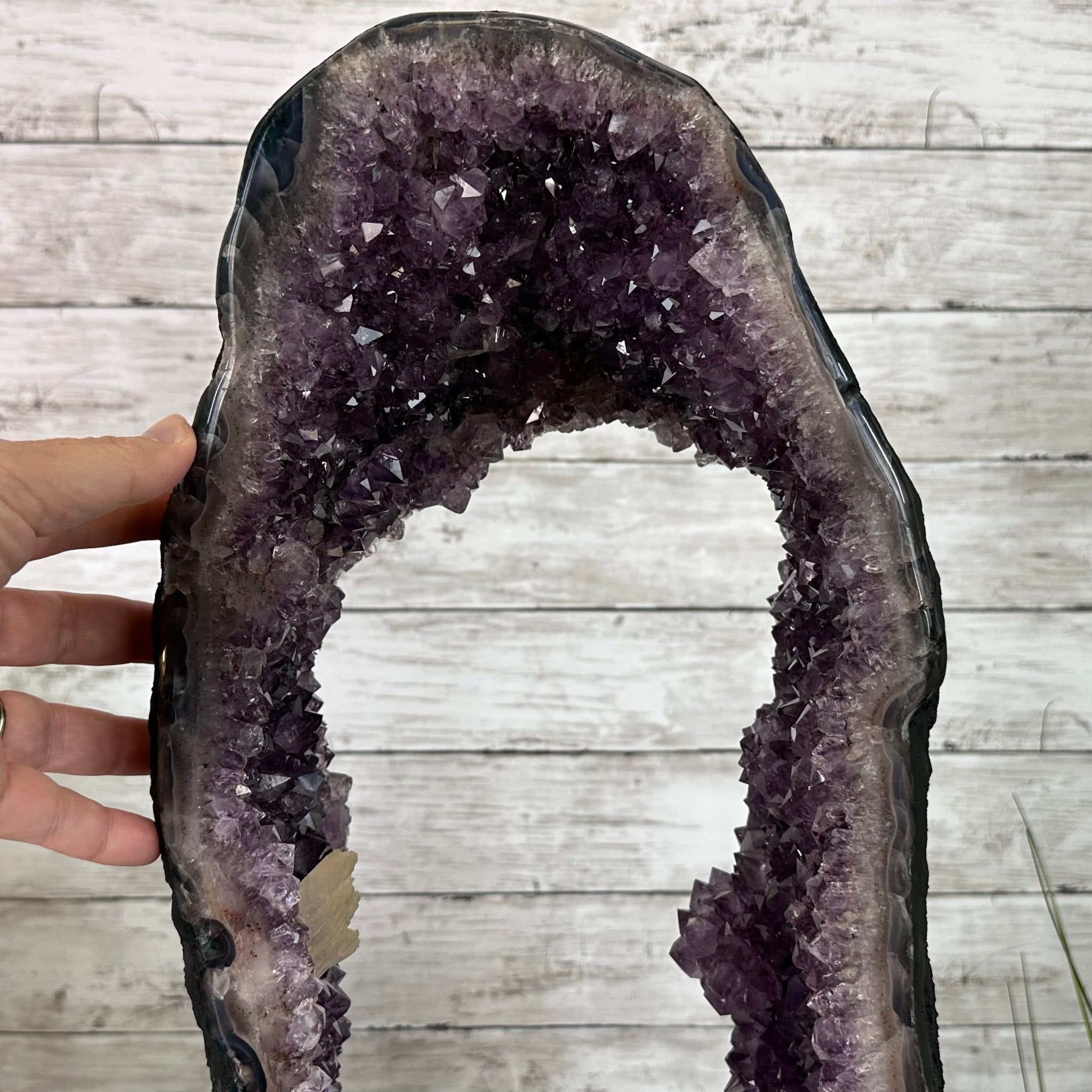 Extra Quality Open 2-Sided Brazilian Amethyst Cathedral, 43.1 lbs, 23.6" tall, Model #5605-0108 by Brazil Gems - Brazil GemsBrazil GemsExtra Quality Open 2-Sided Brazilian Amethyst Cathedral, 43.1 lbs, 23.6" tall, Model #5605-0108 by Brazil GemsOpen 2-Sided Cathedrals5605-0108