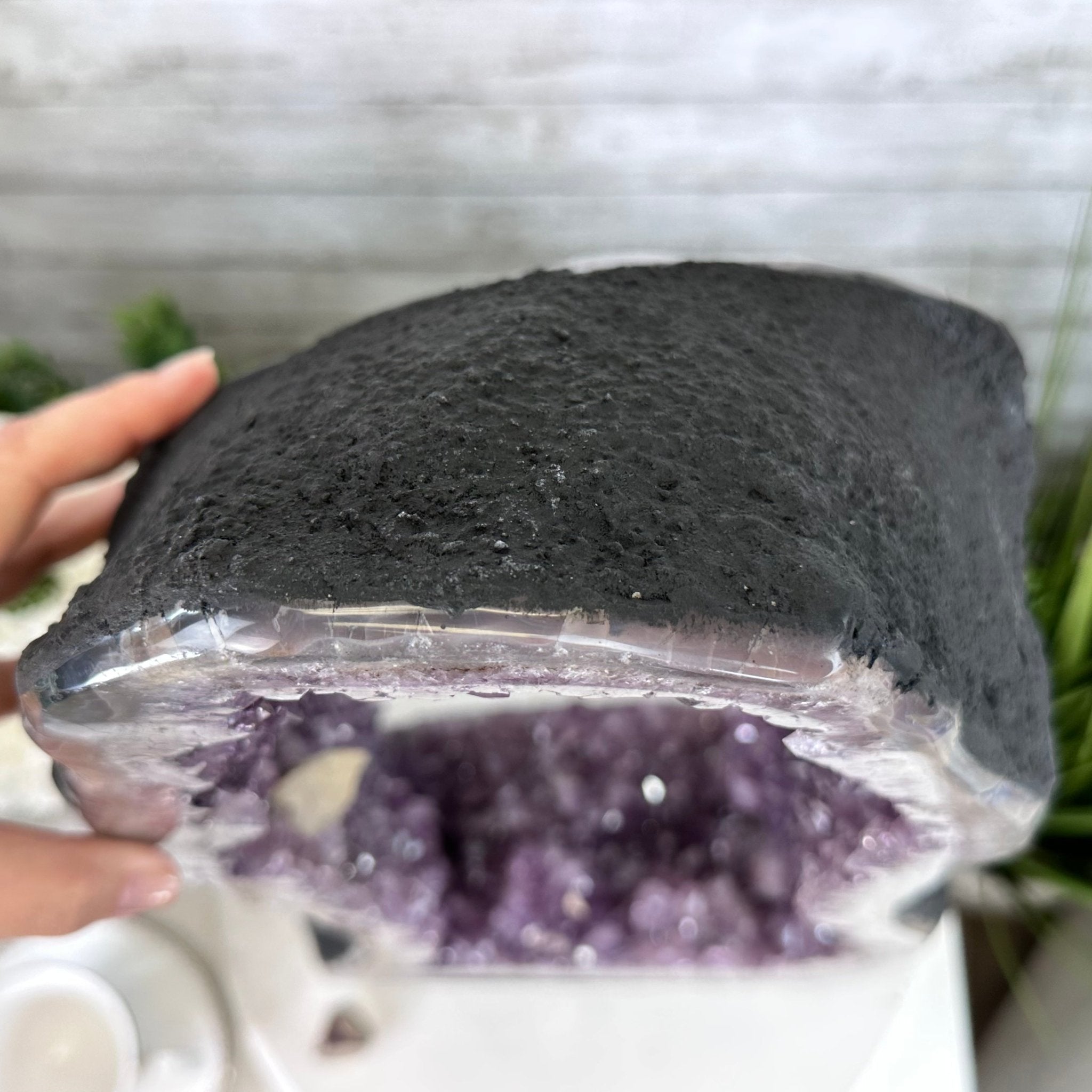 Extra Quality Open 2-Sided Brazilian Amethyst Cathedral, 43.1 lbs, 23.6" tall, Model #5605-0108 by Brazil Gems - Brazil GemsBrazil GemsExtra Quality Open 2-Sided Brazilian Amethyst Cathedral, 43.1 lbs, 23.6" tall, Model #5605-0108 by Brazil GemsOpen 2-Sided Cathedrals5605-0108