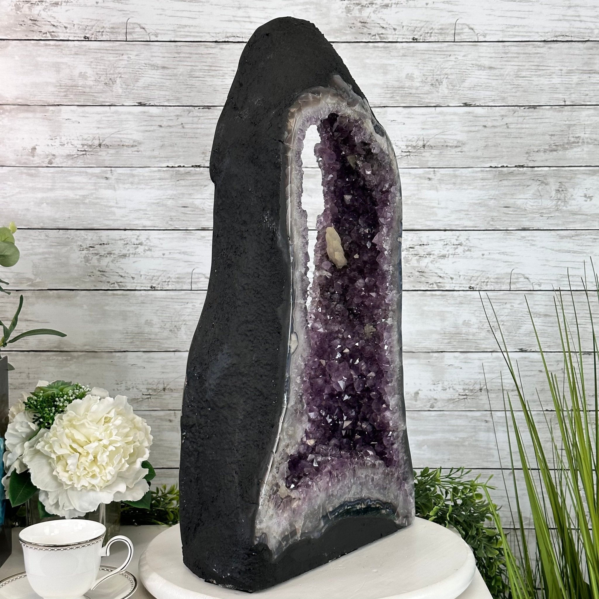 Extra Quality Open 2-Sided Brazilian Amethyst Cathedral, 43.1 lbs, 23.6" tall, Model #5605-0108 by Brazil Gems - Brazil GemsBrazil GemsExtra Quality Open 2-Sided Brazilian Amethyst Cathedral, 43.1 lbs, 23.6" tall, Model #5605-0108 by Brazil GemsOpen 2-Sided Cathedrals5605-0108