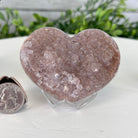 Extra Quality Pink Amethyst Heart Geode on an Acrylic Stand, 0.57 lbs & 2.1" Tall #5462-0042 by Brazil Gems - Brazil GemsBrazil GemsExtra Quality Pink Amethyst Heart Geode on an Acrylic Stand, 0.57 lbs & 2.1" Tall #5462-0042 by Brazil GemsHearts5462-0042