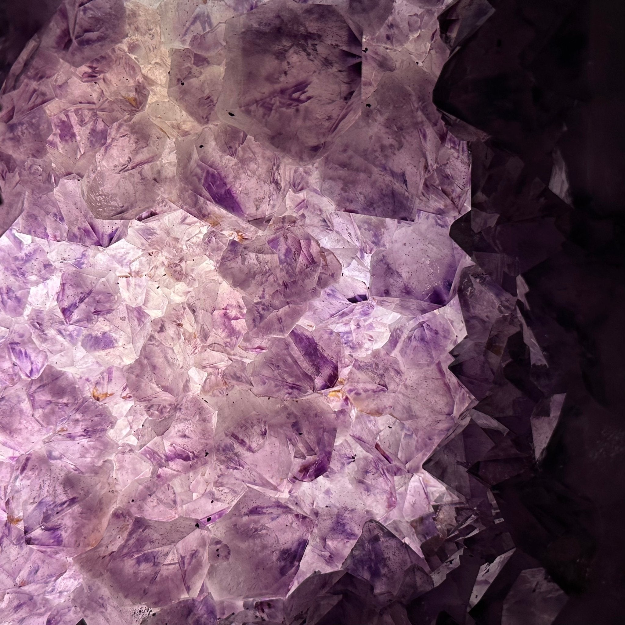 Extra Quality Polished Brazilian Amethyst Cathedral, 102.1 lbs & 18.3" tall Model #5602-0045 by Brazil Gems - Brazil GemsBrazil GemsExtra Quality Polished Brazilian Amethyst Cathedral, 102.1 lbs & 18.3" tall Model #5602-0045 by Brazil GemsPolished Cathedrals5602-0045