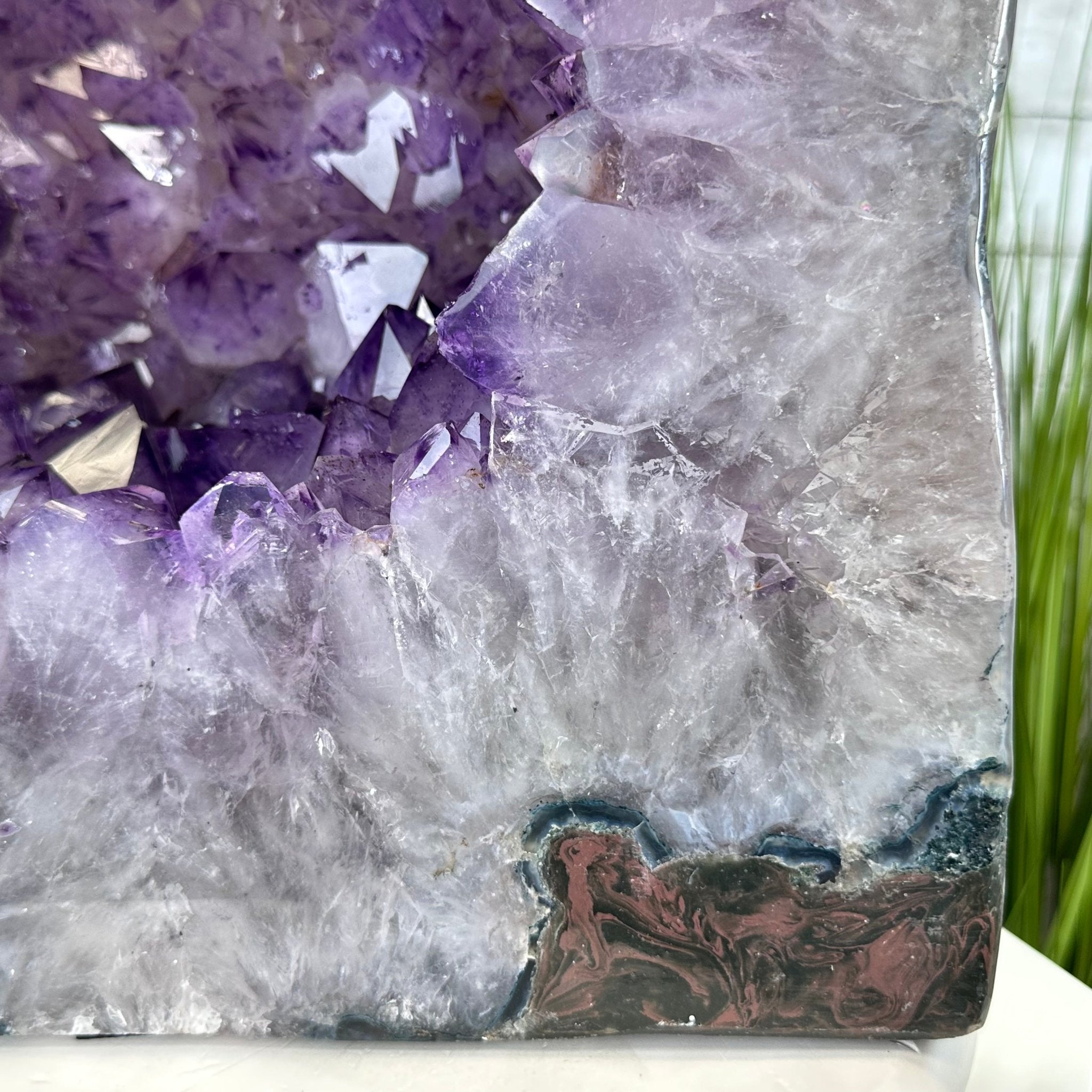 Extra Quality Polished Brazilian Amethyst Cathedral, 102.1 lbs & 18.3" tall Model #5602-0045 by Brazil Gems - Brazil GemsBrazil GemsExtra Quality Polished Brazilian Amethyst Cathedral, 102.1 lbs & 18.3" tall Model #5602-0045 by Brazil GemsPolished Cathedrals5602-0045