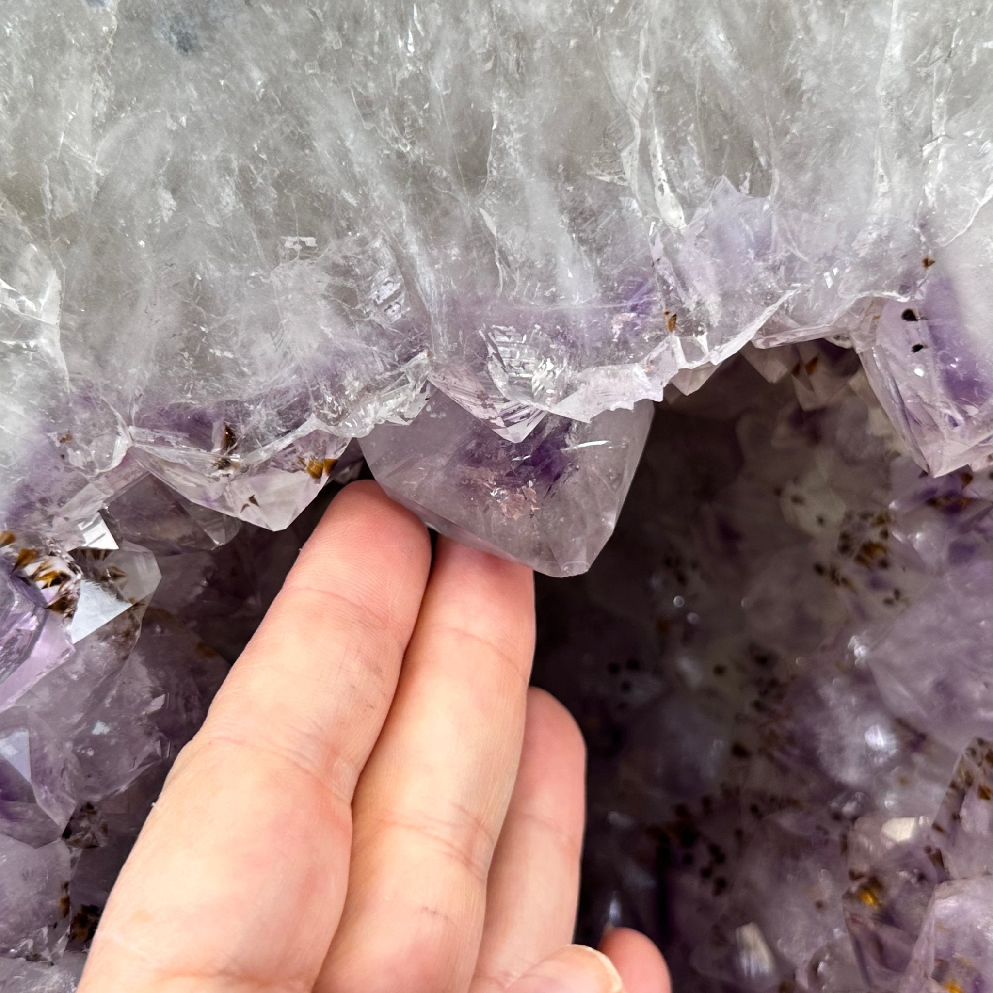 Extra Quality Polished Brazilian Amethyst Cathedral, 103.3 lbs & 18.9" tall Model #5602-0199 by Brazil Gems - Brazil GemsBrazil GemsExtra Quality Polished Brazilian Amethyst Cathedral, 103.3 lbs & 18.9" tall Model #5602-0199 by Brazil GemsPolished Cathedrals5602-0199