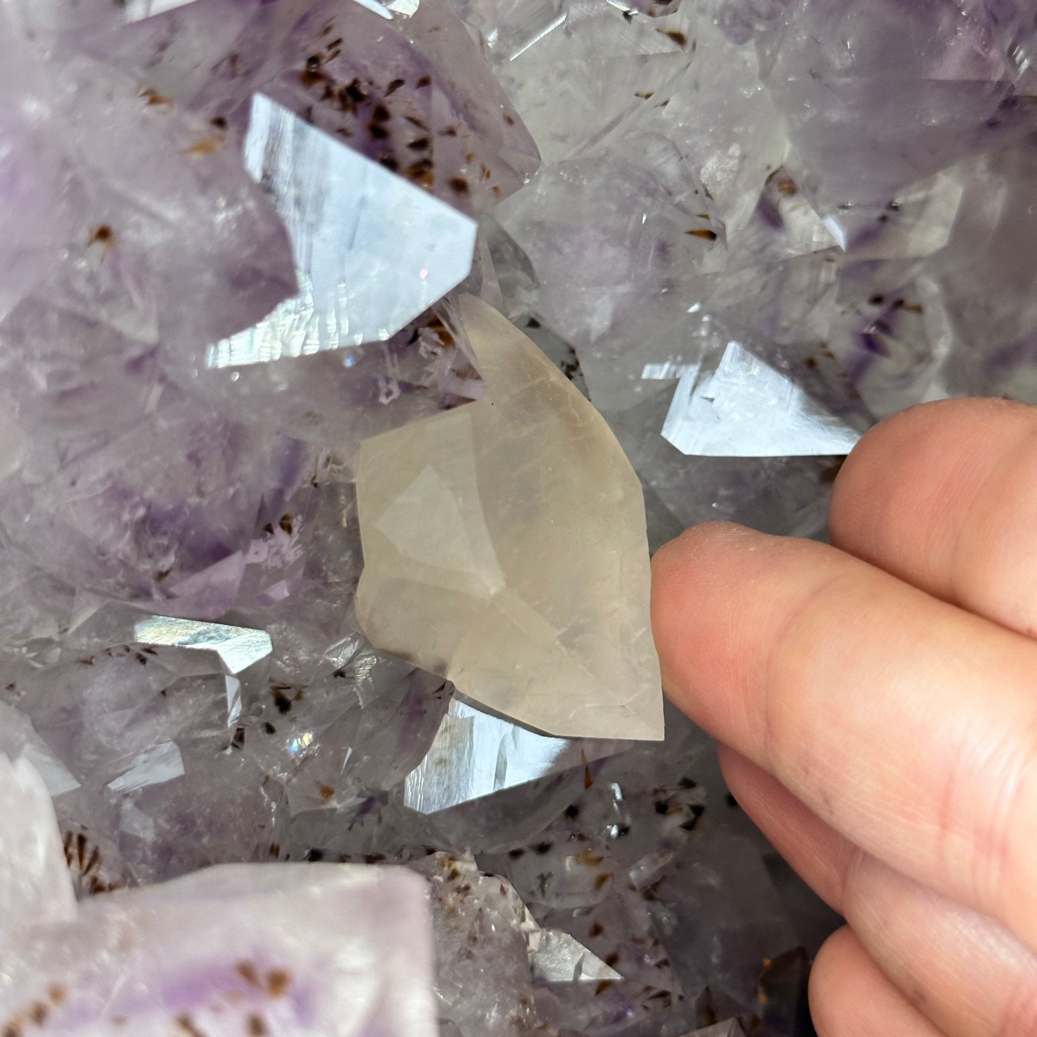 Extra Quality Polished Brazilian Amethyst Cathedral, 103.3 lbs & 18.9" tall Model #5602-0199 by Brazil Gems - Brazil GemsBrazil GemsExtra Quality Polished Brazilian Amethyst Cathedral, 103.3 lbs & 18.9" tall Model #5602-0199 by Brazil GemsPolished Cathedrals5602-0199