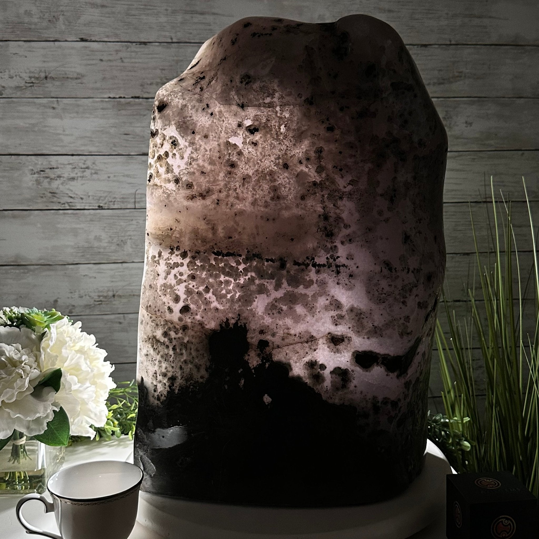 Extra Quality Polished Brazilian Amethyst Cathedral, 103.3 lbs & 18.9" tall Model #5602-0199 by Brazil Gems - Brazil GemsBrazil GemsExtra Quality Polished Brazilian Amethyst Cathedral, 103.3 lbs & 18.9" tall Model #5602-0199 by Brazil GemsPolished Cathedrals5602-0199