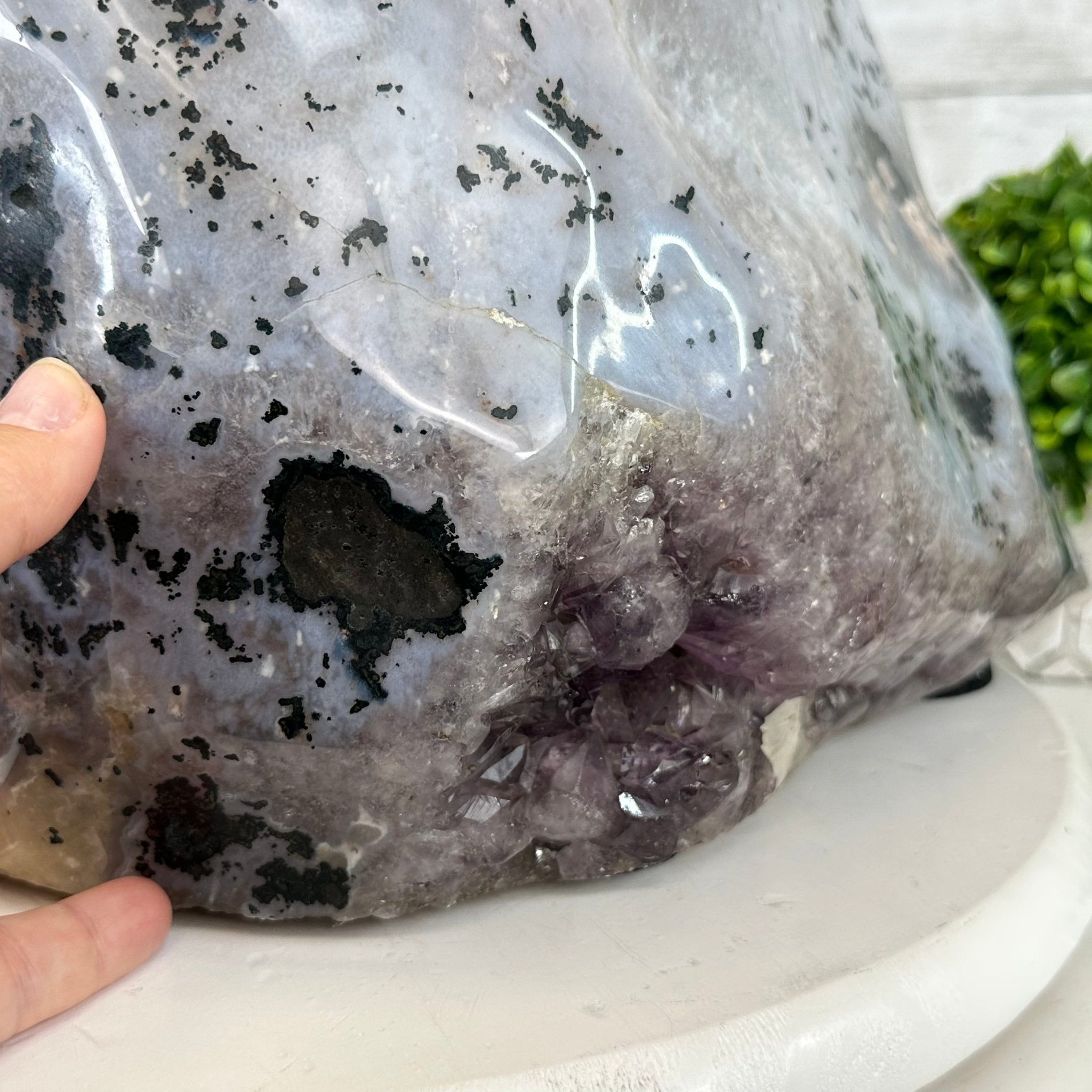Extra Quality Polished Brazilian Amethyst Cathedral, 104.8 lbs & 24.5" tall Model #5602-0165 by Brazil Gems - Brazil GemsBrazil GemsExtra Quality Polished Brazilian Amethyst Cathedral, 104.8 lbs & 24.5" tall Model #5602-0165 by Brazil GemsPolished Cathedrals5602-0165