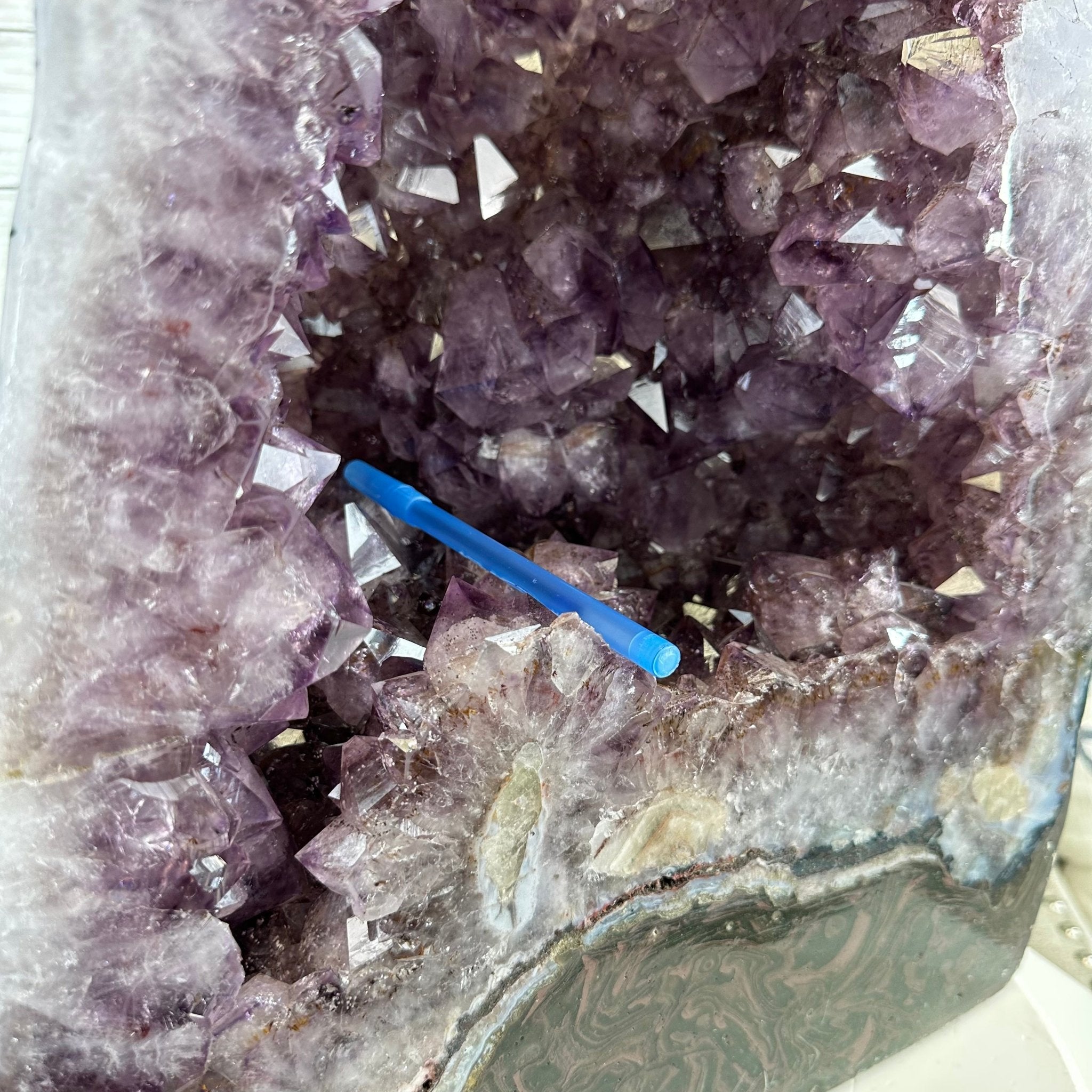 Extra Quality Polished Brazilian Amethyst Cathedral, 104.8 lbs & 24.5" tall Model #5602-0165 by Brazil Gems - Brazil GemsBrazil GemsExtra Quality Polished Brazilian Amethyst Cathedral, 104.8 lbs & 24.5" tall Model #5602-0165 by Brazil GemsPolished Cathedrals5602-0165