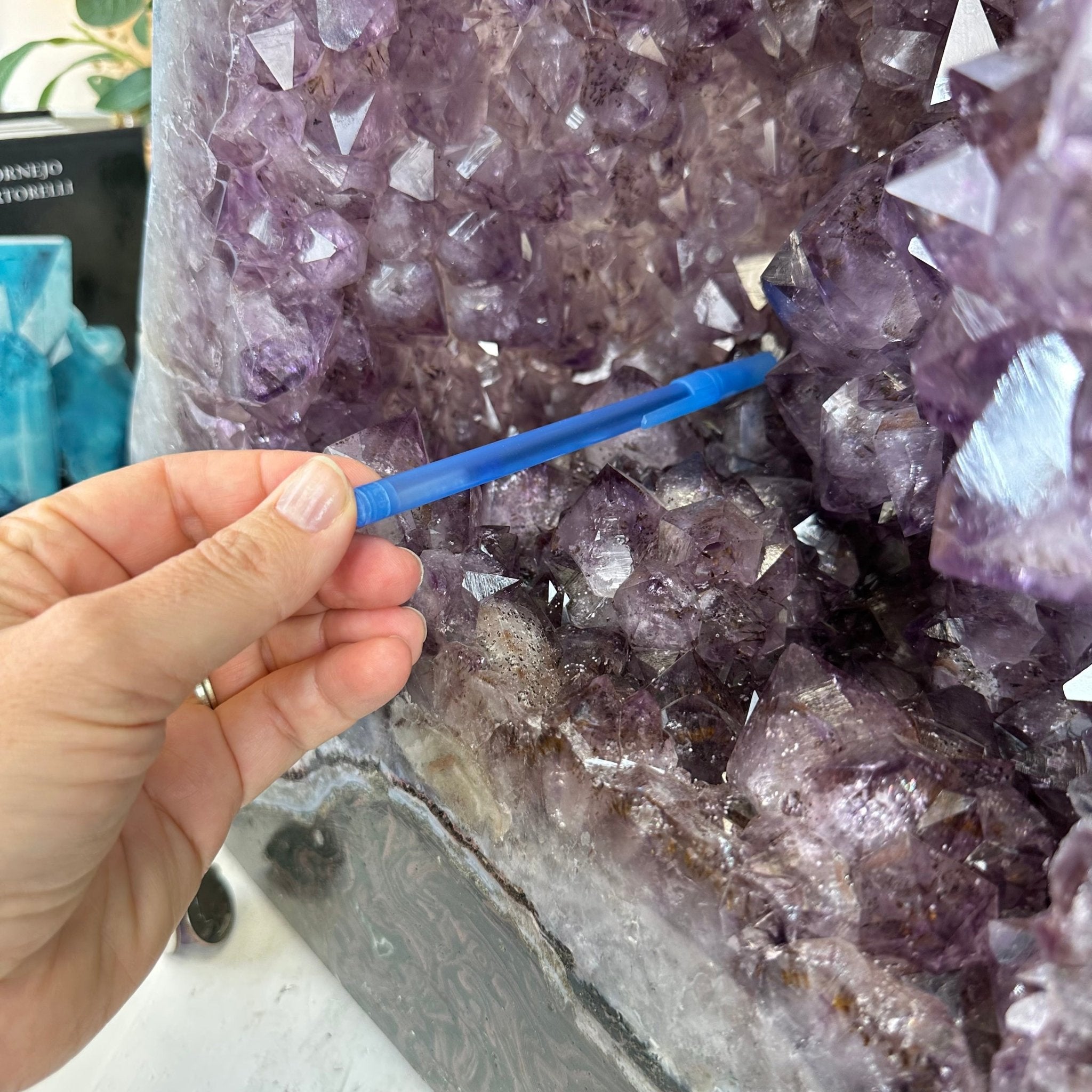 Extra Quality Polished Brazilian Amethyst Cathedral, 104.8 lbs & 24.5" tall Model #5602-0165 by Brazil Gems - Brazil GemsBrazil GemsExtra Quality Polished Brazilian Amethyst Cathedral, 104.8 lbs & 24.5" tall Model #5602-0165 by Brazil GemsPolished Cathedrals5602-0165
