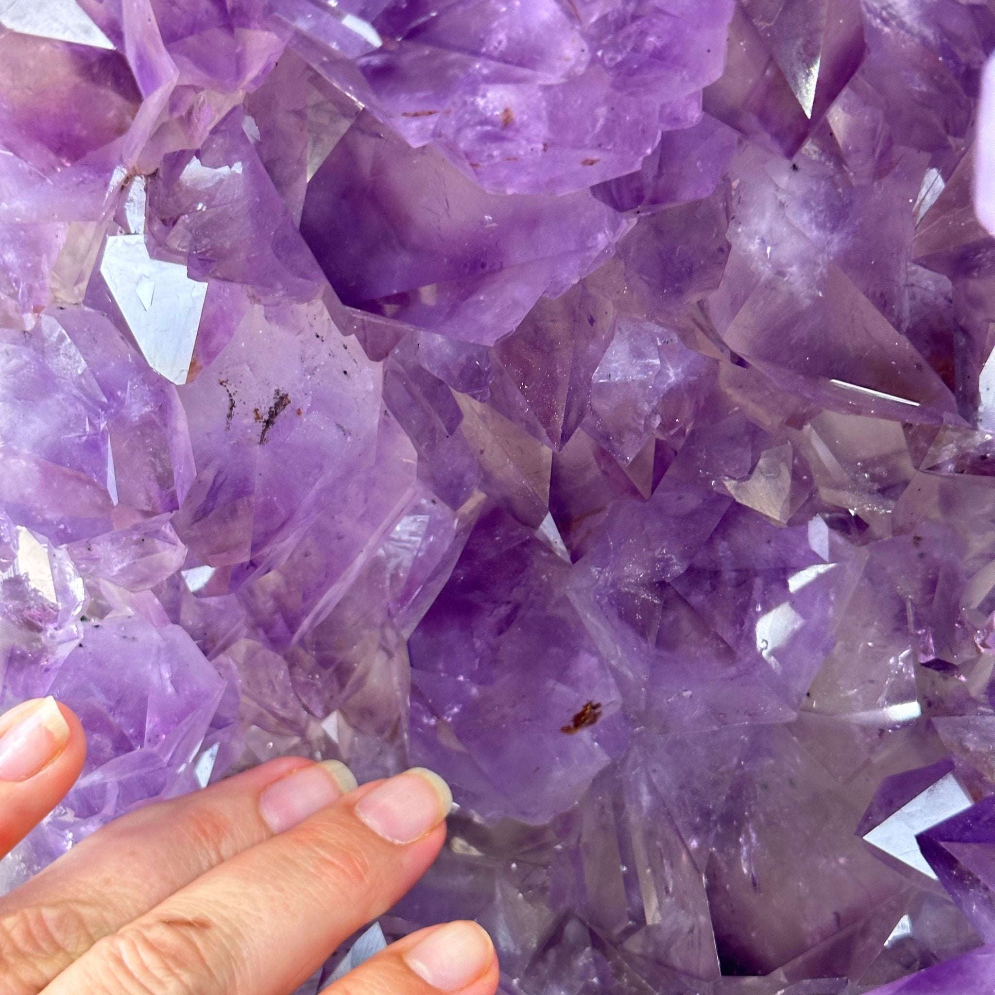 Extra Quality Polished Brazilian Amethyst Cathedral, 106.6 lbs & 23.75" tall Model #5602-0030 by Brazil Gems - Brazil GemsBrazil GemsExtra Quality Polished Brazilian Amethyst Cathedral, 106.6 lbs & 23.75" tall Model #5602-0030 by Brazil GemsPolished Cathedrals5602-0030