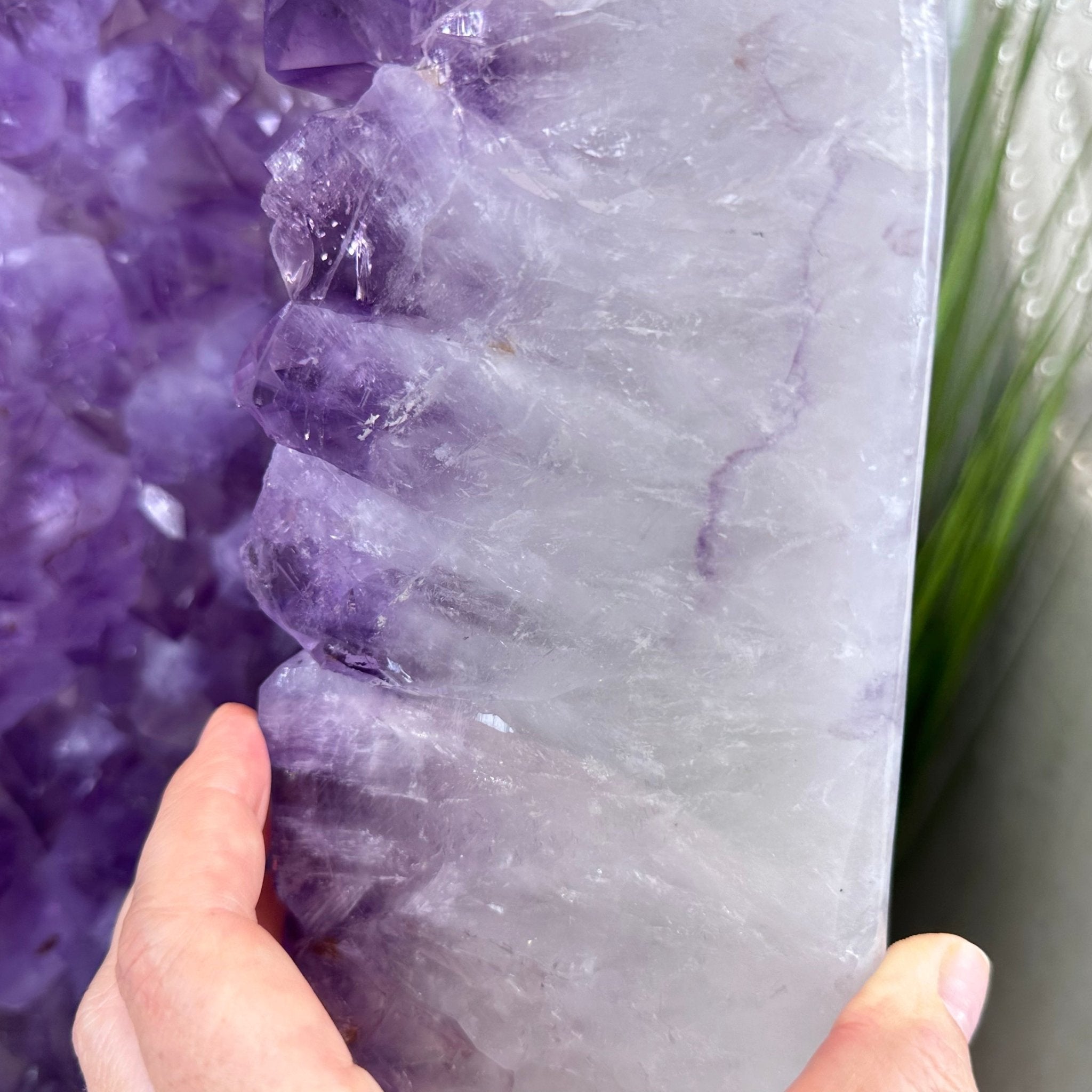 Extra Quality Polished Brazilian Amethyst Cathedral, 106.6 lbs & 23.75" tall Model #5602-0030 by Brazil Gems - Brazil GemsBrazil GemsExtra Quality Polished Brazilian Amethyst Cathedral, 106.6 lbs & 23.75" tall Model #5602-0030 by Brazil GemsPolished Cathedrals5602-0030