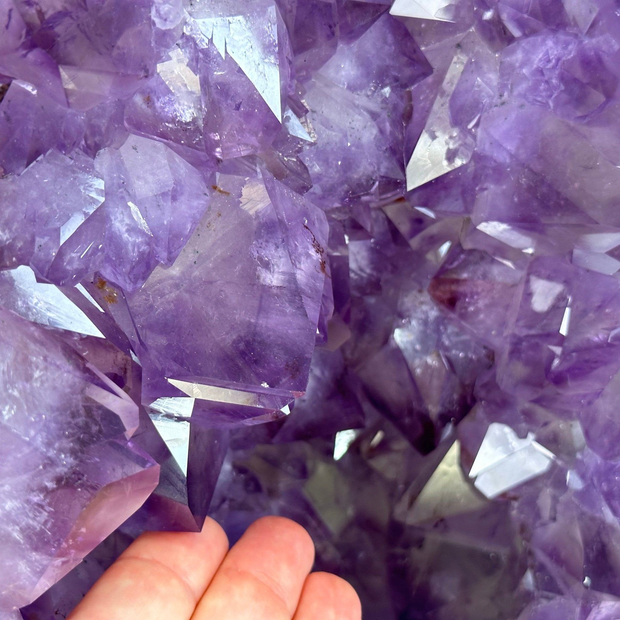 Extra Quality Polished Brazilian Amethyst Cathedral, 106.6 lbs & 23.75" tall Model #5602-0030 by Brazil Gems - Brazil GemsBrazil GemsExtra Quality Polished Brazilian Amethyst Cathedral, 106.6 lbs & 23.75" tall Model #5602-0030 by Brazil GemsPolished Cathedrals5602-0030