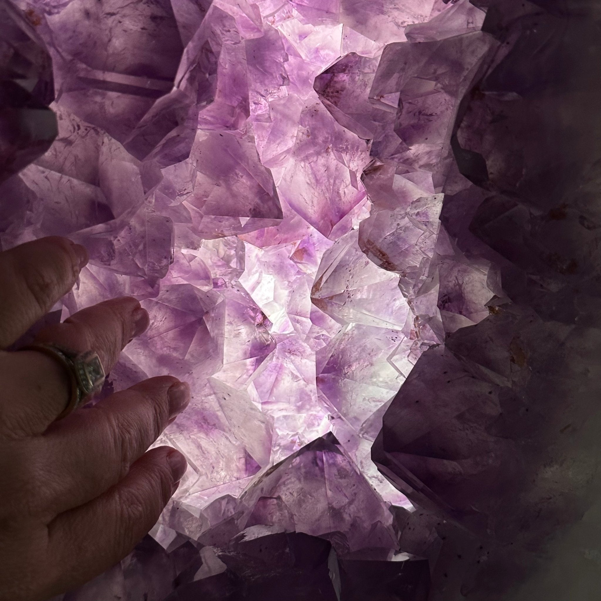 Extra Quality Polished Brazilian Amethyst Cathedral, 106.6 lbs & 23.75" tall Model #5602-0030 by Brazil Gems - Brazil GemsBrazil GemsExtra Quality Polished Brazilian Amethyst Cathedral, 106.6 lbs & 23.75" tall Model #5602-0030 by Brazil GemsPolished Cathedrals5602-0030