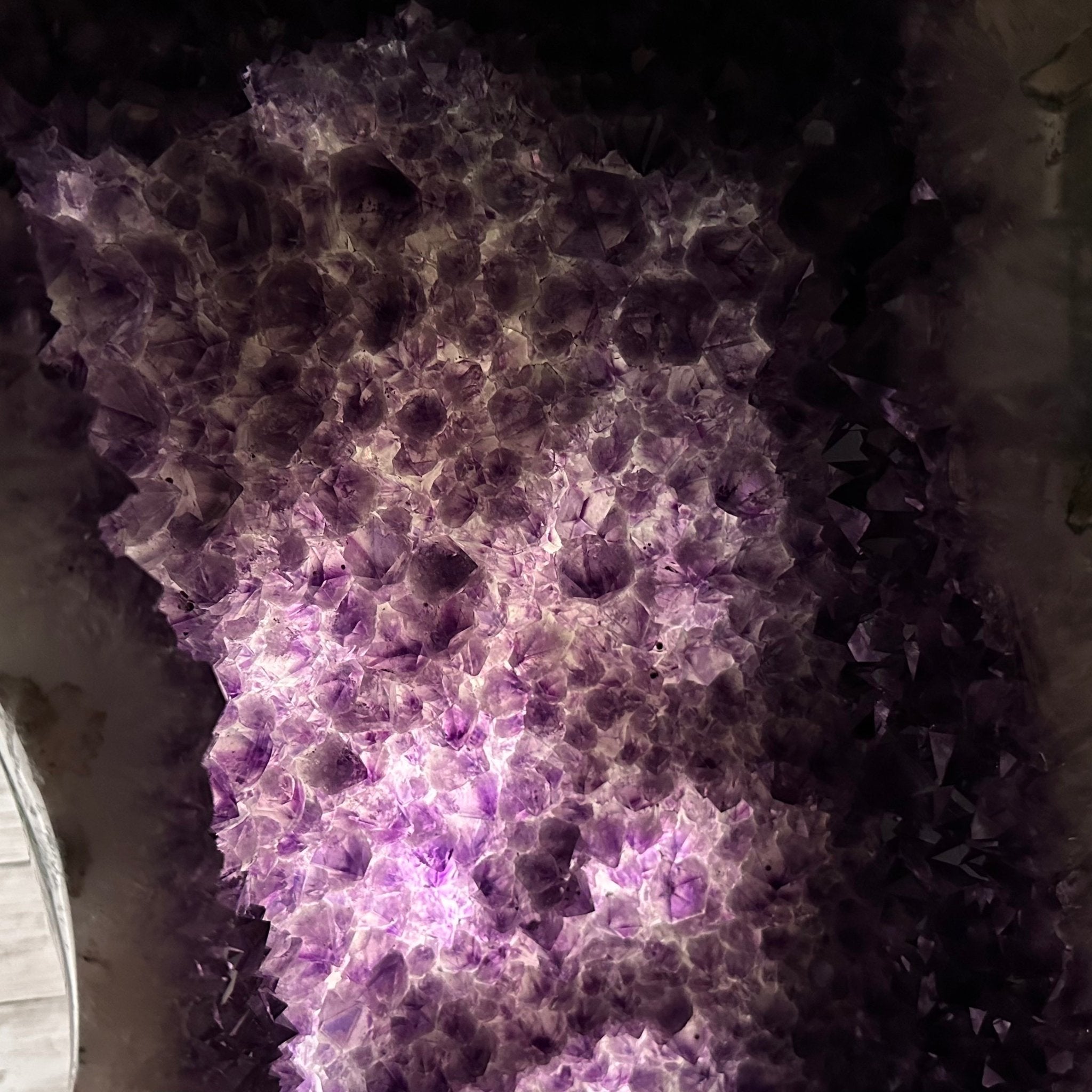 Extra Quality Polished Brazilian Amethyst Cathedral, 110.5 lbs & 26.5" tall Model #5602-0063 by Brazil Gems - Brazil GemsBrazil GemsExtra Quality Polished Brazilian Amethyst Cathedral, 110.5 lbs & 26.5" tall Model #5602-0063 by Brazil GemsPolished Cathedrals5602-0063