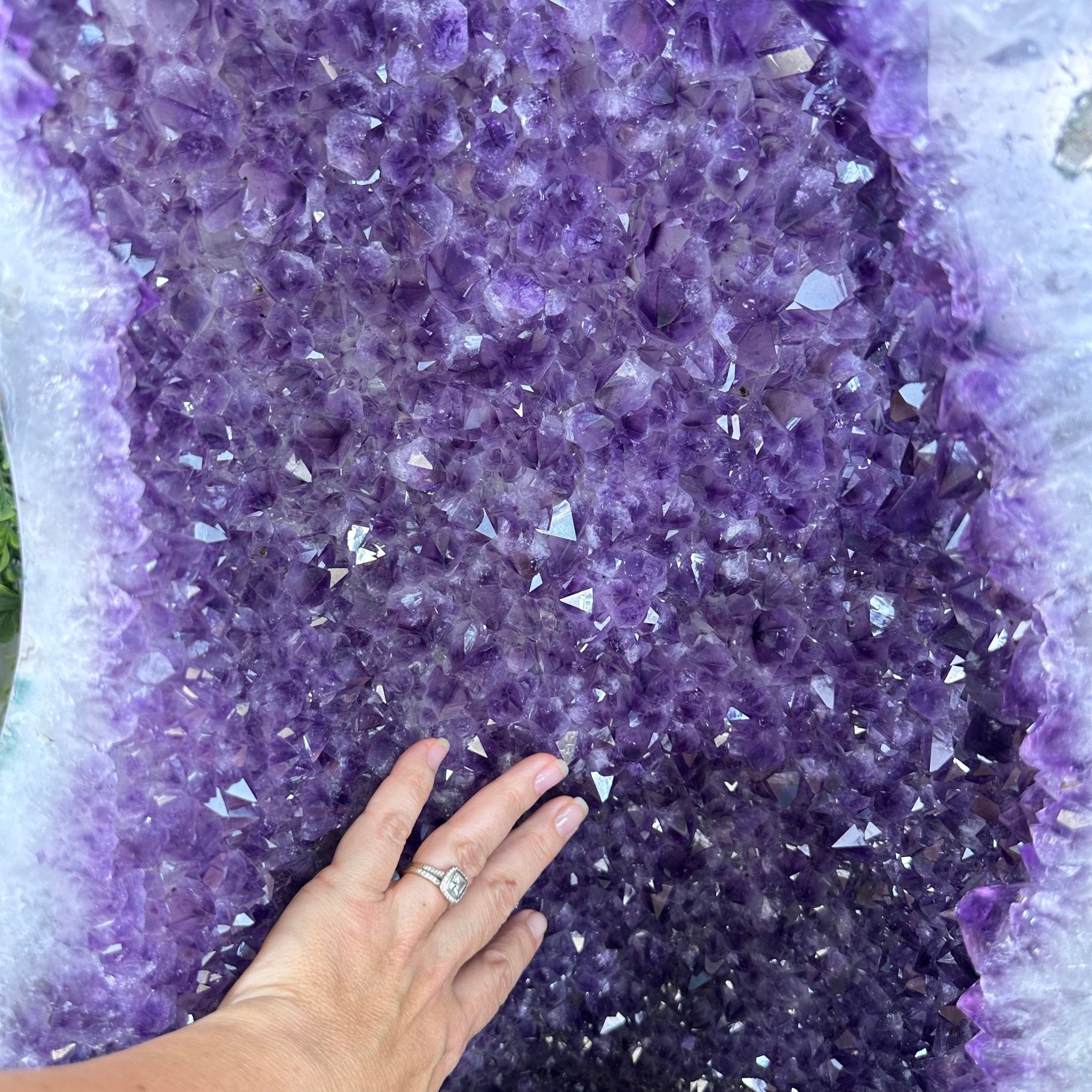 Extra Quality Polished Brazilian Amethyst Cathedral, 110.5 lbs & 26.5" tall Model #5602-0063 by Brazil Gems - Brazil GemsBrazil GemsExtra Quality Polished Brazilian Amethyst Cathedral, 110.5 lbs & 26.5" tall Model #5602-0063 by Brazil GemsPolished Cathedrals5602-0063