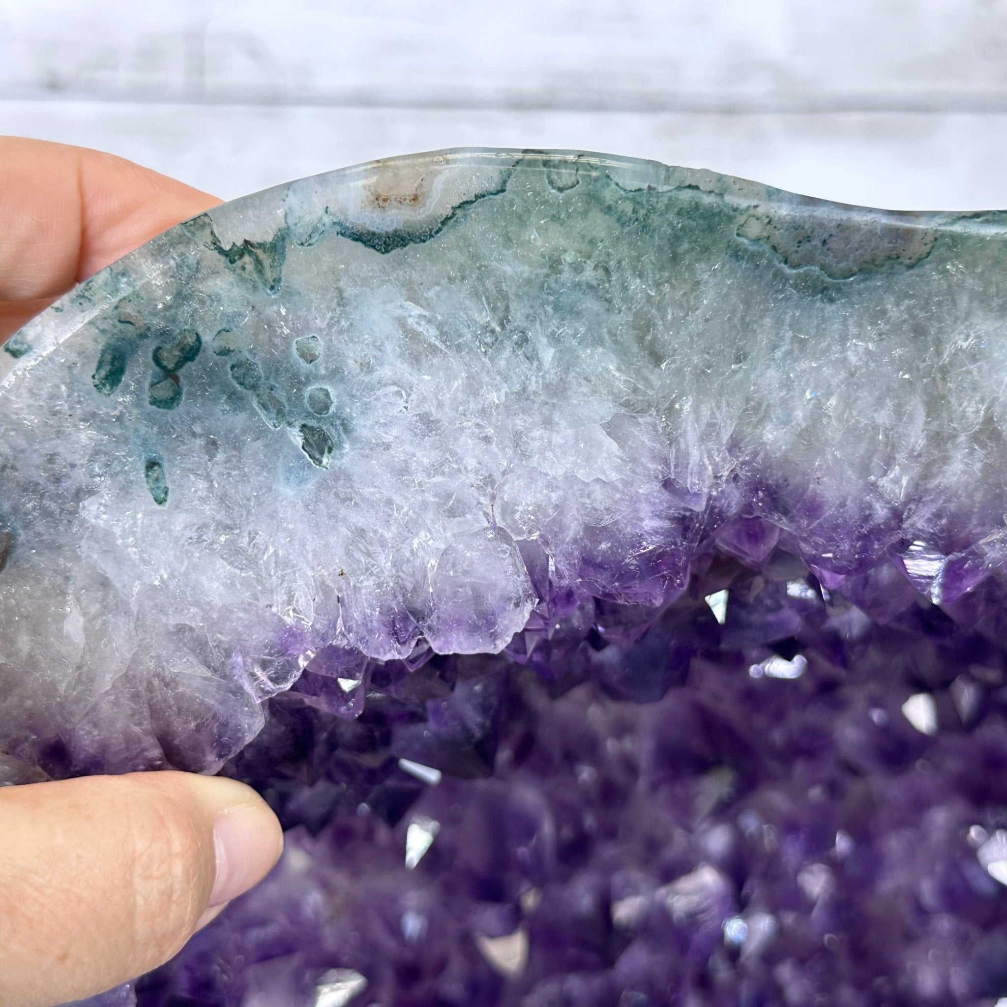 Extra Quality Polished Brazilian Amethyst Cathedral, 110.5 lbs & 26.5" tall Model #5602-0063 by Brazil Gems - Brazil GemsBrazil GemsExtra Quality Polished Brazilian Amethyst Cathedral, 110.5 lbs & 26.5" tall Model #5602-0063 by Brazil GemsPolished Cathedrals5602-0063