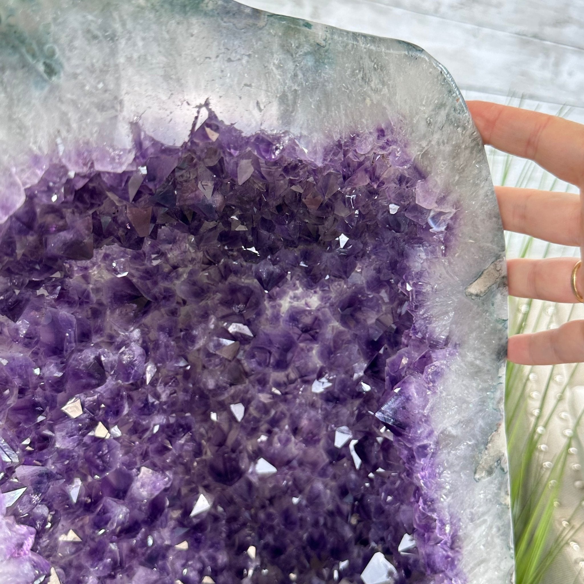 Extra Quality Polished Brazilian Amethyst Cathedral, 110.5 lbs & 26.5" tall Model #5602-0063 by Brazil Gems - Brazil GemsBrazil GemsExtra Quality Polished Brazilian Amethyst Cathedral, 110.5 lbs & 26.5" tall Model #5602-0063 by Brazil GemsPolished Cathedrals5602-0063