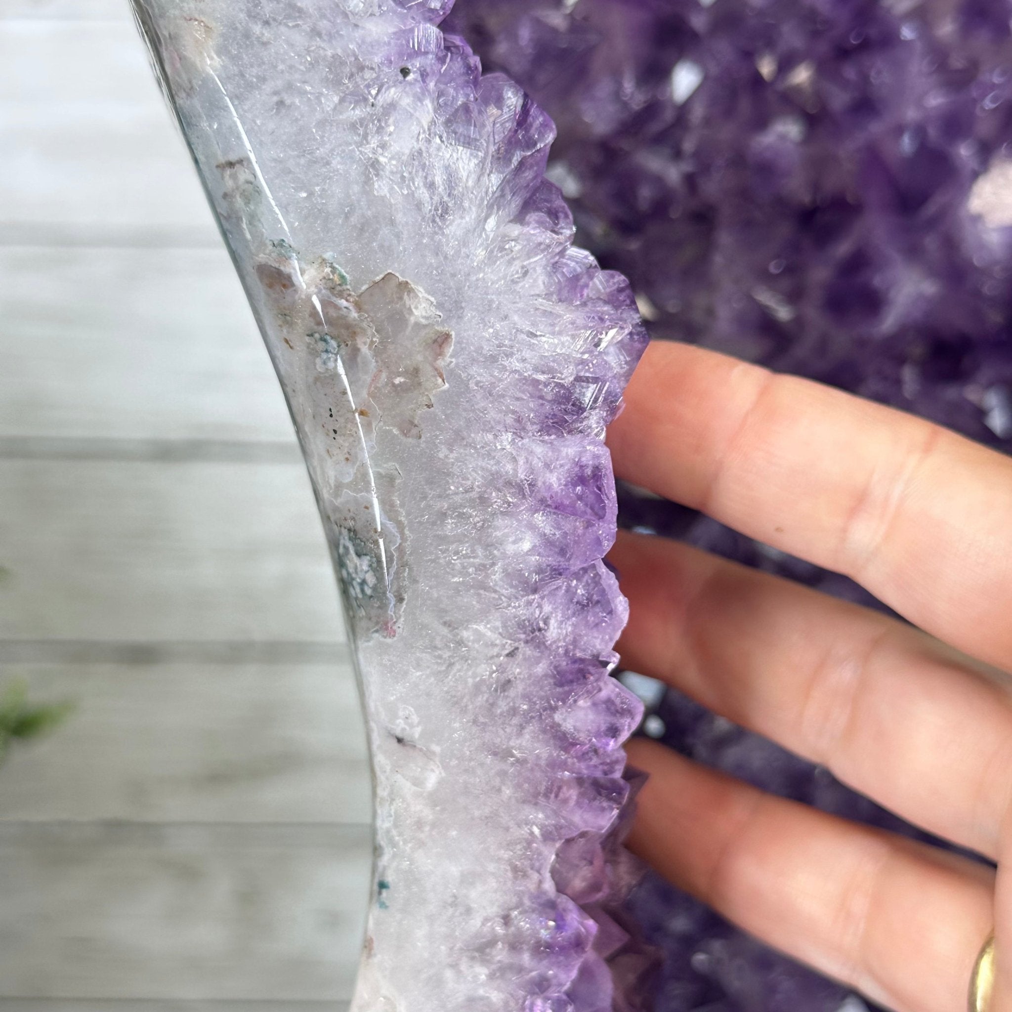 Extra Quality Polished Brazilian Amethyst Cathedral, 110.5 lbs & 26.5" tall Model #5602-0063 by Brazil Gems - Brazil GemsBrazil GemsExtra Quality Polished Brazilian Amethyst Cathedral, 110.5 lbs & 26.5" tall Model #5602-0063 by Brazil GemsPolished Cathedrals5602-0063