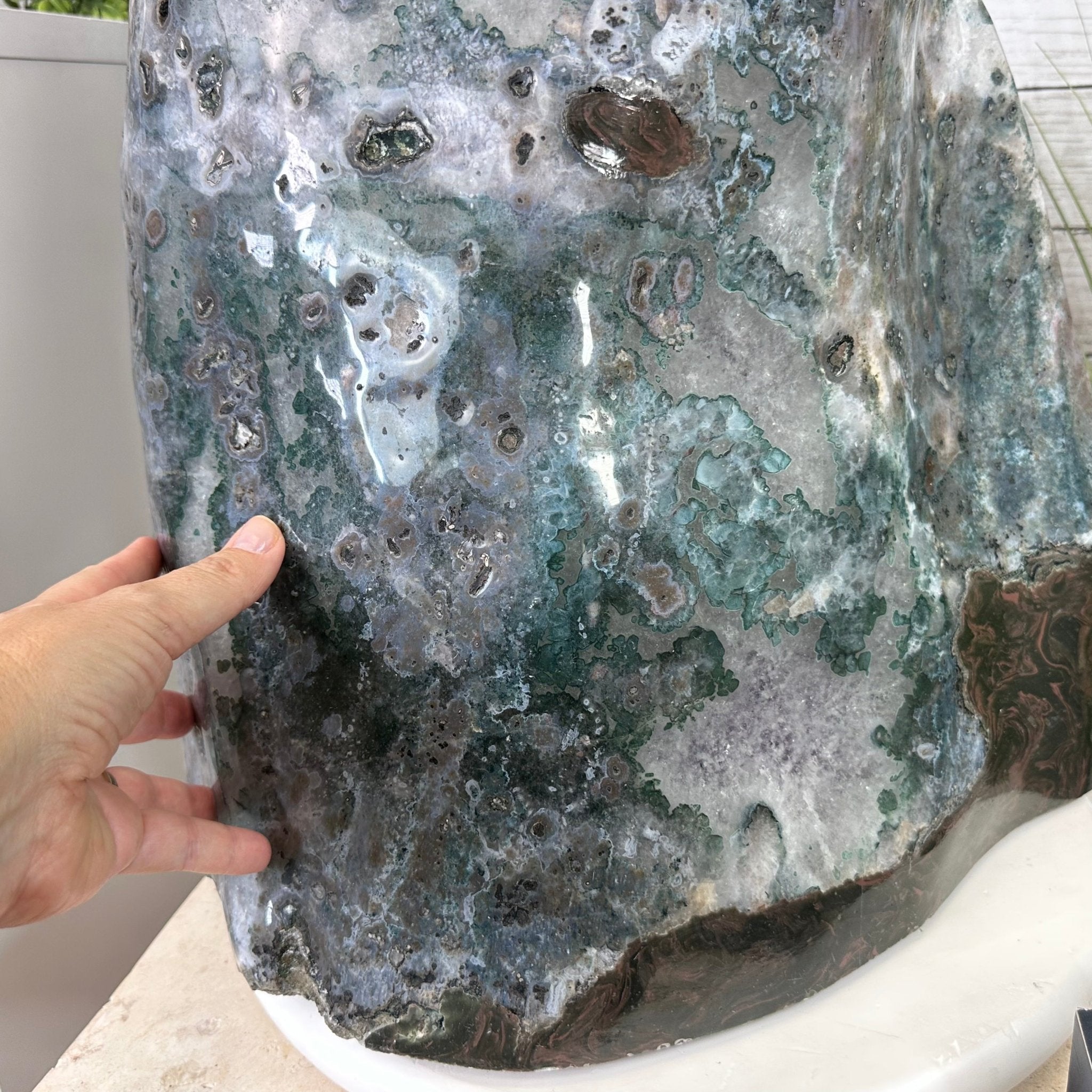 Extra Quality Polished Brazilian Amethyst Cathedral, 110.5 lbs & 26.5" tall Model #5602-0063 by Brazil Gems - Brazil GemsBrazil GemsExtra Quality Polished Brazilian Amethyst Cathedral, 110.5 lbs & 26.5" tall Model #5602-0063 by Brazil GemsPolished Cathedrals5602-0063