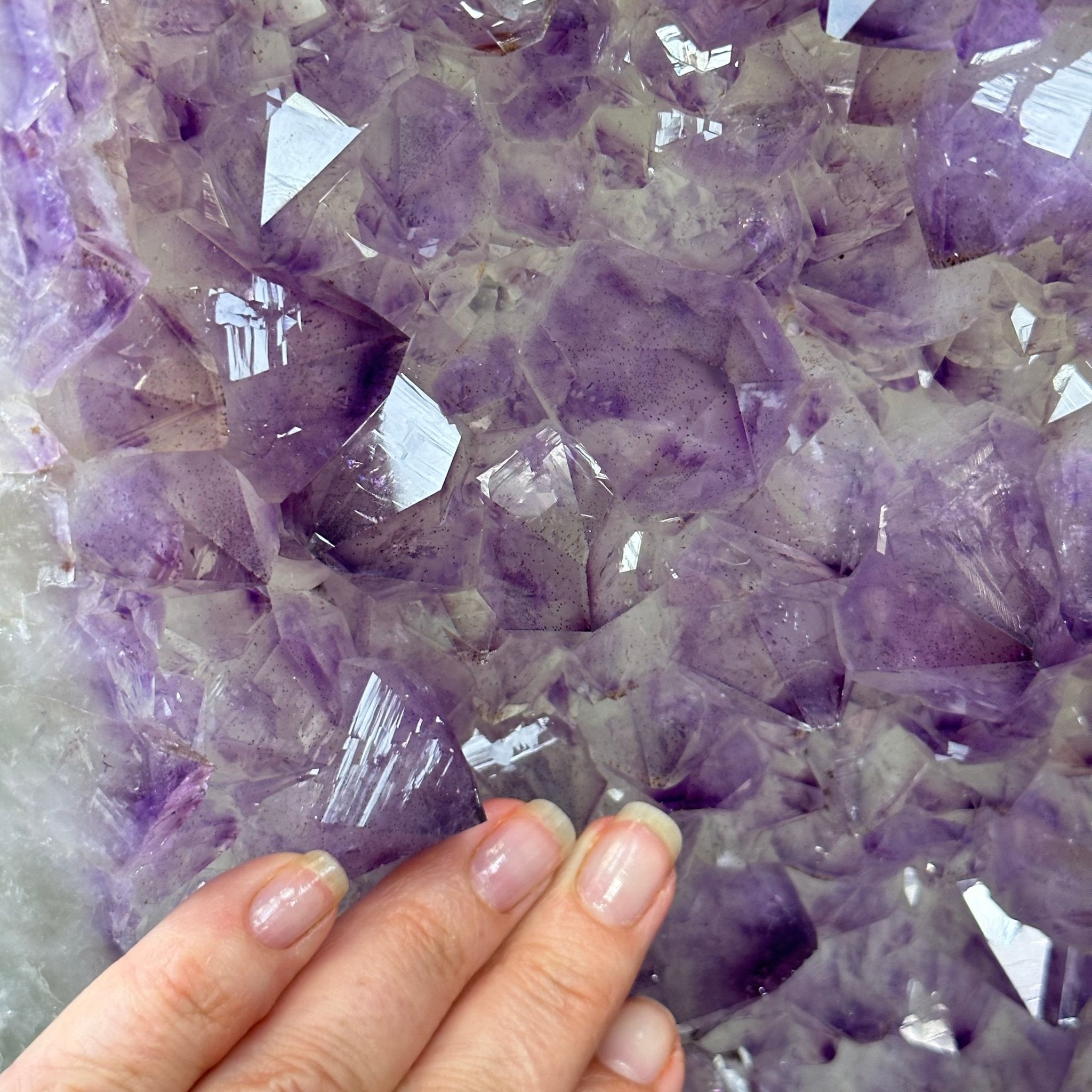 Extra Quality Polished Brazilian Amethyst Cathedral, 119.5 lbs & 34.75" tall Model #5602-0200 by Brazil Gems - Brazil GemsBrazil GemsExtra Quality Polished Brazilian Amethyst Cathedral, 119.5 lbs & 34.75" tall Model #5602-0200 by Brazil GemsPolished Cathedrals5602-0200