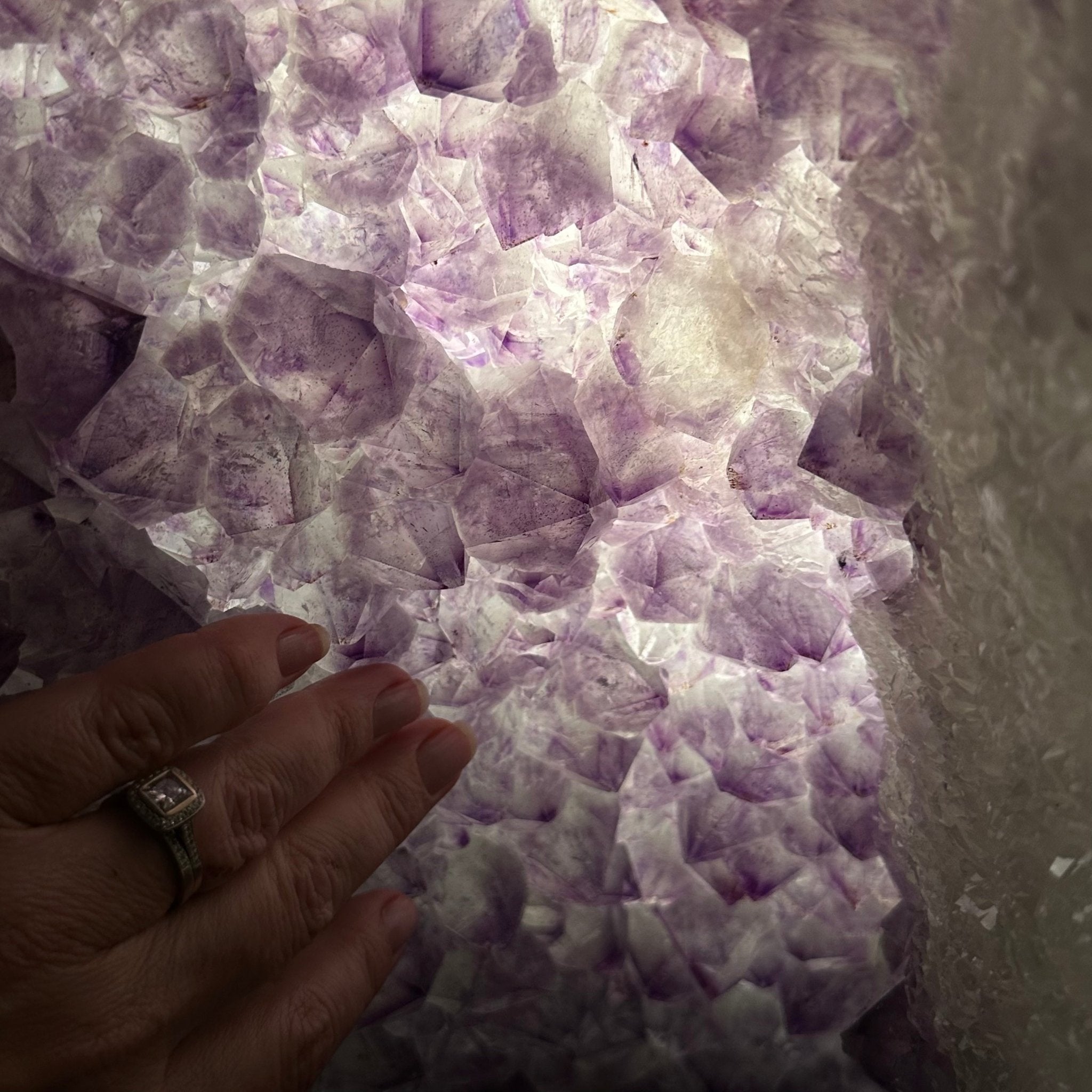 Extra Quality Polished Brazilian Amethyst Cathedral, 119.5 lbs & 34.75" tall Model #5602-0200 by Brazil Gems - Brazil GemsBrazil GemsExtra Quality Polished Brazilian Amethyst Cathedral, 119.5 lbs & 34.75" tall Model #5602-0200 by Brazil GemsPolished Cathedrals5602-0200