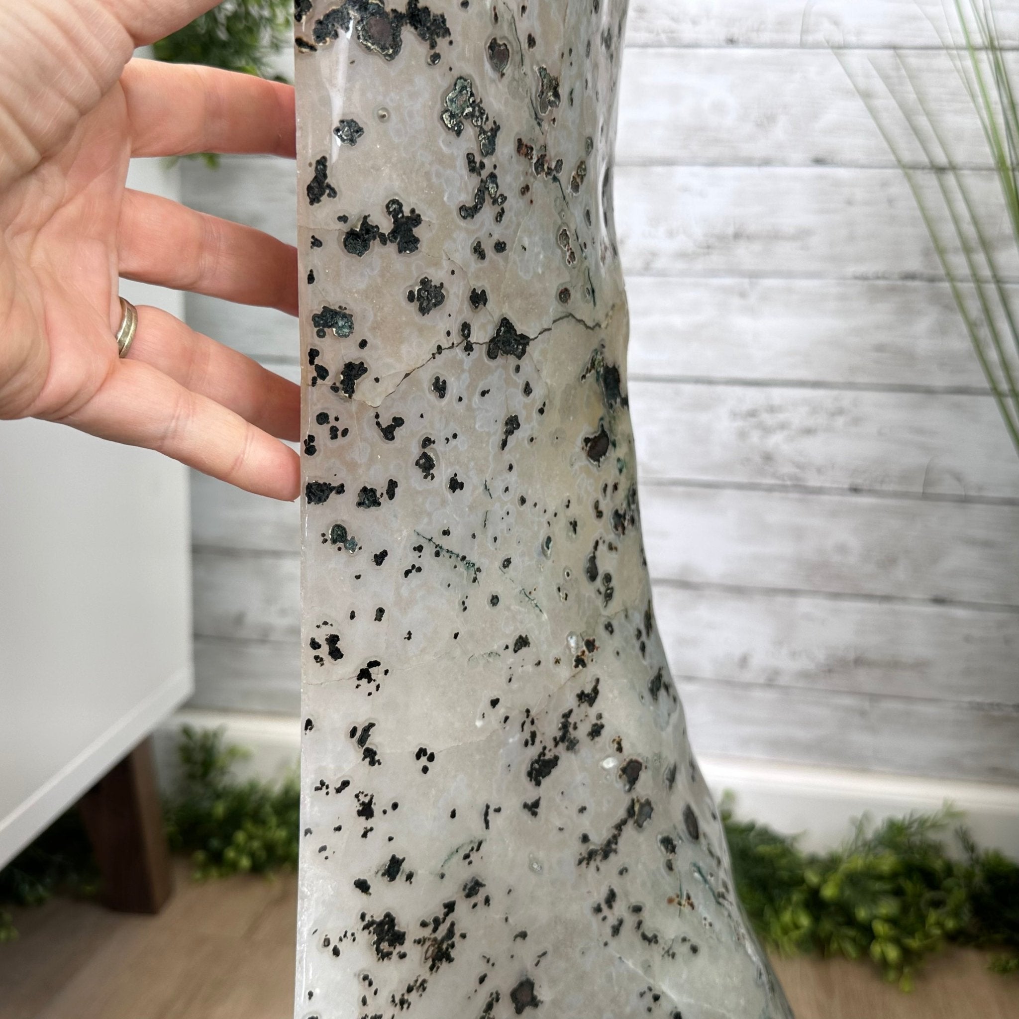 Extra Quality Polished Brazilian Amethyst Cathedral, 119.5 lbs & 34.75" tall Model #5602-0200 by Brazil Gems - Brazil GemsBrazil GemsExtra Quality Polished Brazilian Amethyst Cathedral, 119.5 lbs & 34.75" tall Model #5602-0200 by Brazil GemsPolished Cathedrals5602-0200