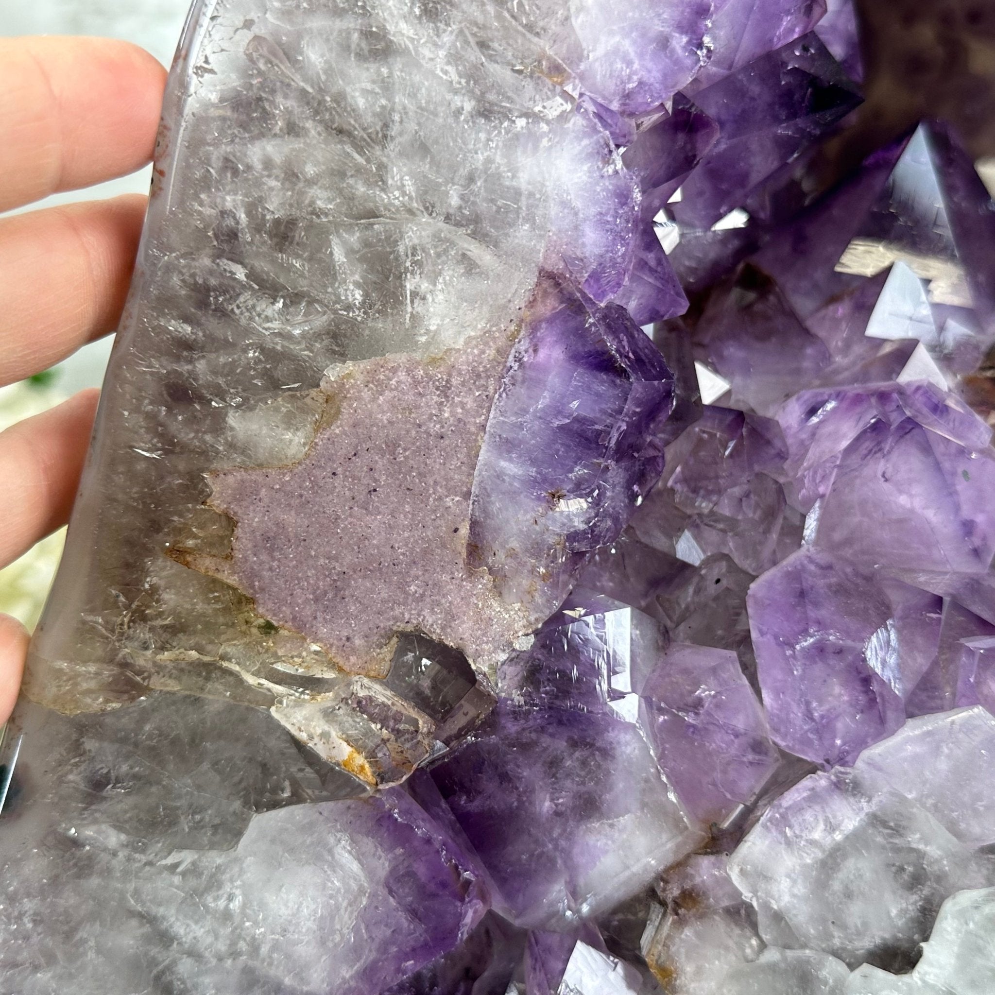 Extra Quality Polished Brazilian Amethyst Cathedral, 134.5 lbs & 18.5" tall Model #5602-0167 by Brazil Gems - Brazil GemsBrazil GemsExtra Quality Polished Brazilian Amethyst Cathedral, 134.5 lbs & 18.5" tall Model #5602-0167 by Brazil GemsPolished Cathedrals5602-0167