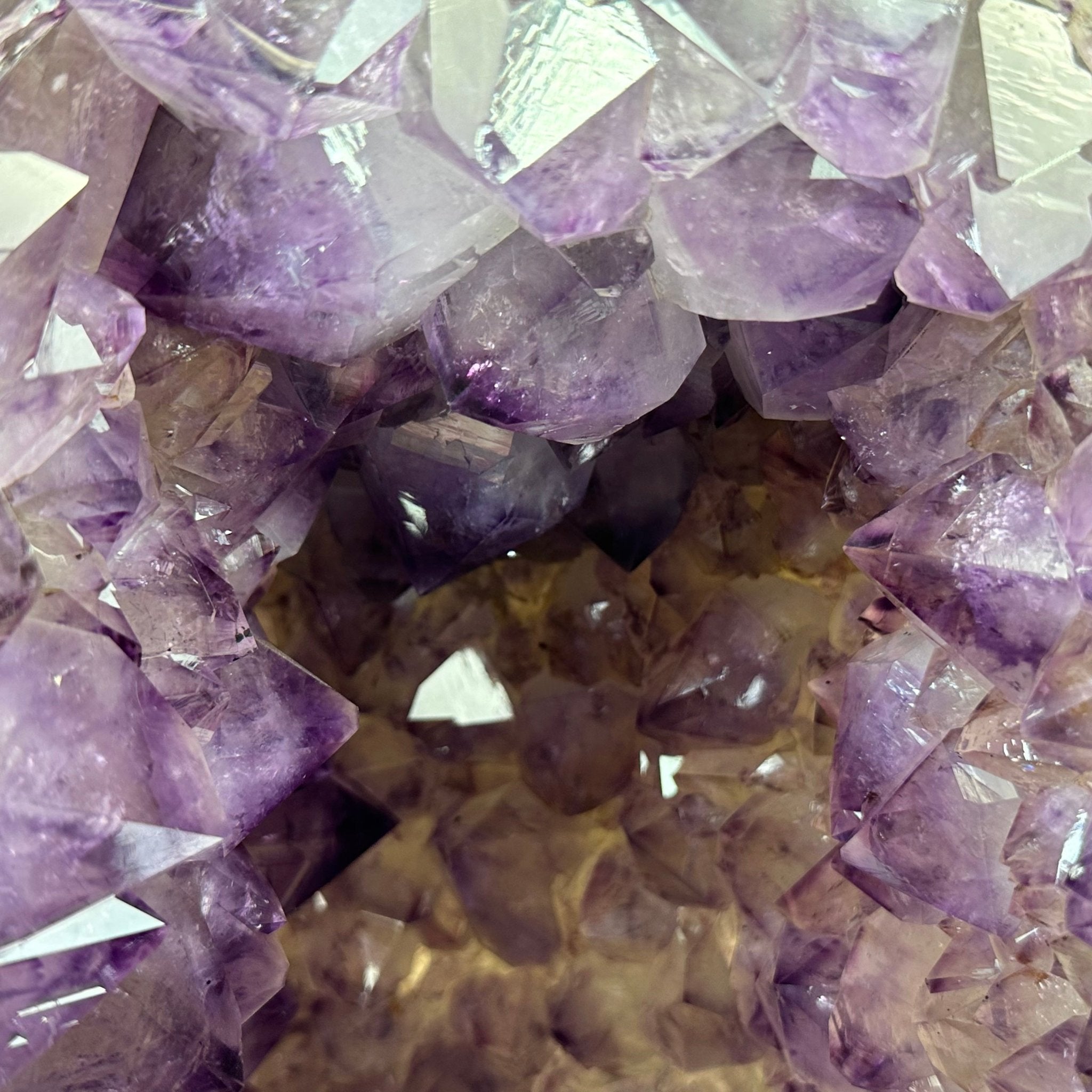 Extra Quality Polished Brazilian Amethyst Cathedral, 134.5 lbs & 18.5" tall Model #5602-0167 by Brazil Gems - Brazil GemsBrazil GemsExtra Quality Polished Brazilian Amethyst Cathedral, 134.5 lbs & 18.5" tall Model #5602-0167 by Brazil GemsPolished Cathedrals5602-0167