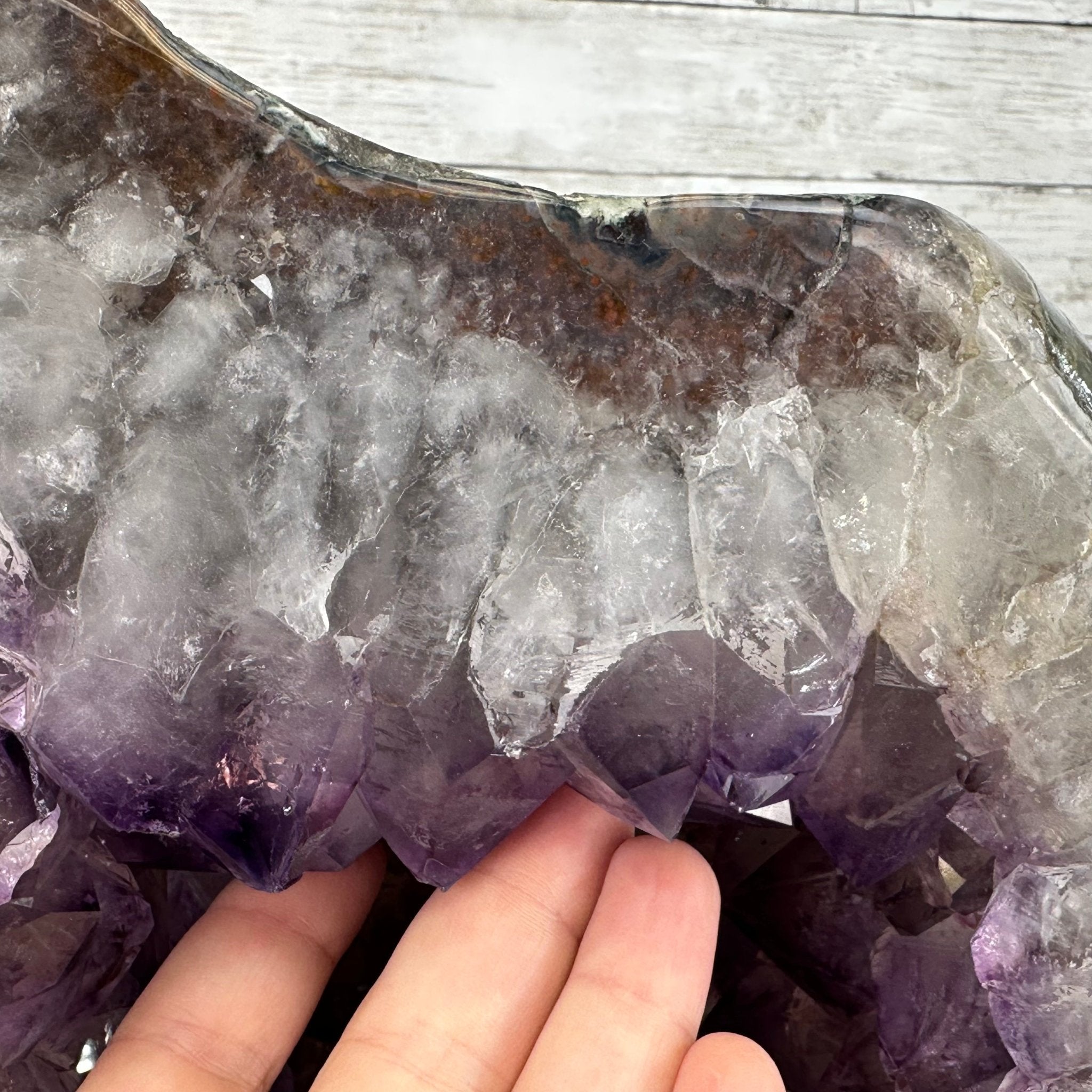 Extra Quality Polished Brazilian Amethyst Cathedral, 134.5 lbs & 18.5" tall Model #5602-0167 by Brazil Gems - Brazil GemsBrazil GemsExtra Quality Polished Brazilian Amethyst Cathedral, 134.5 lbs & 18.5" tall Model #5602-0167 by Brazil GemsPolished Cathedrals5602-0167