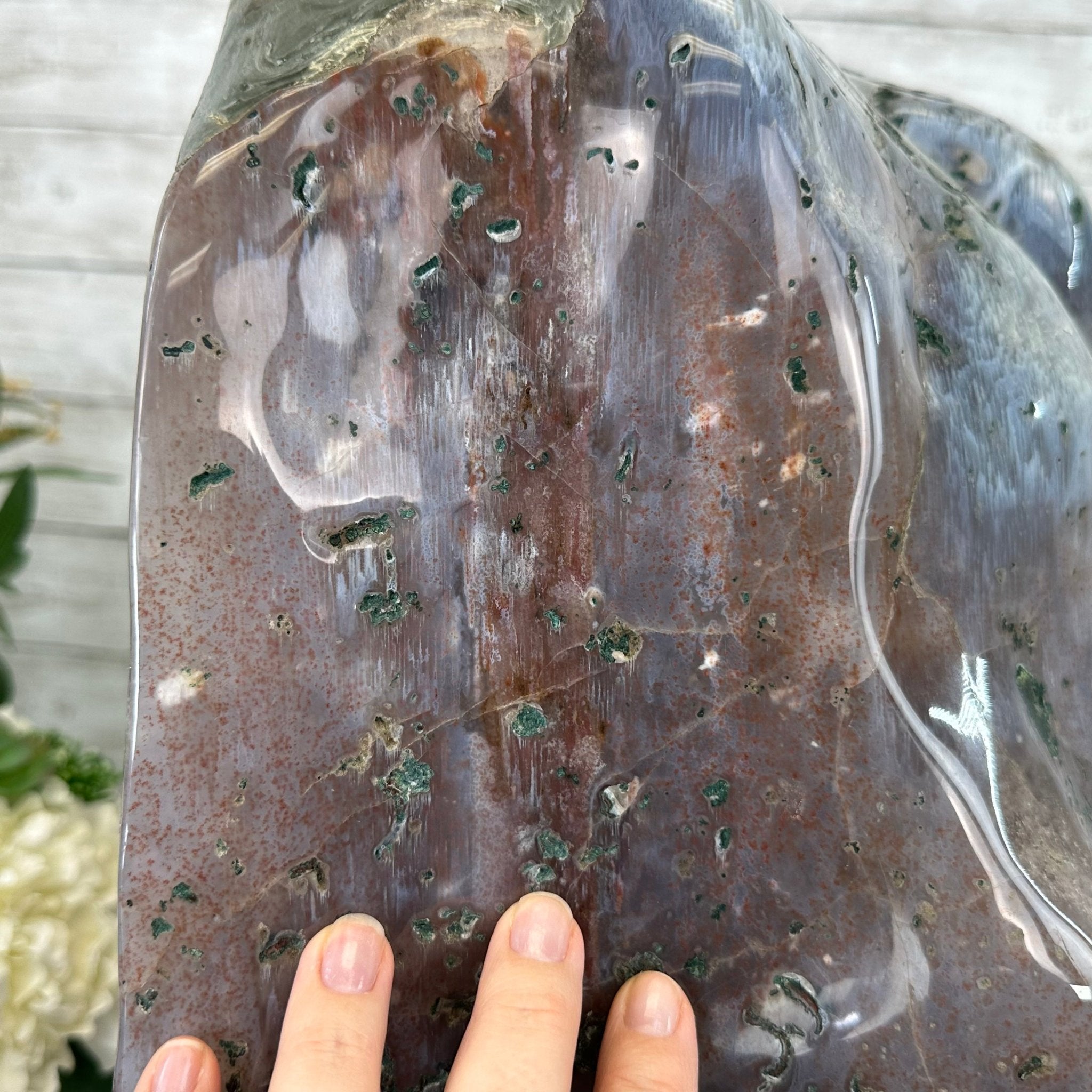 Extra Quality Polished Brazilian Amethyst Cathedral, 134.5 lbs & 18.5" tall Model #5602-0167 by Brazil Gems - Brazil GemsBrazil GemsExtra Quality Polished Brazilian Amethyst Cathedral, 134.5 lbs & 18.5" tall Model #5602-0167 by Brazil GemsPolished Cathedrals5602-0167