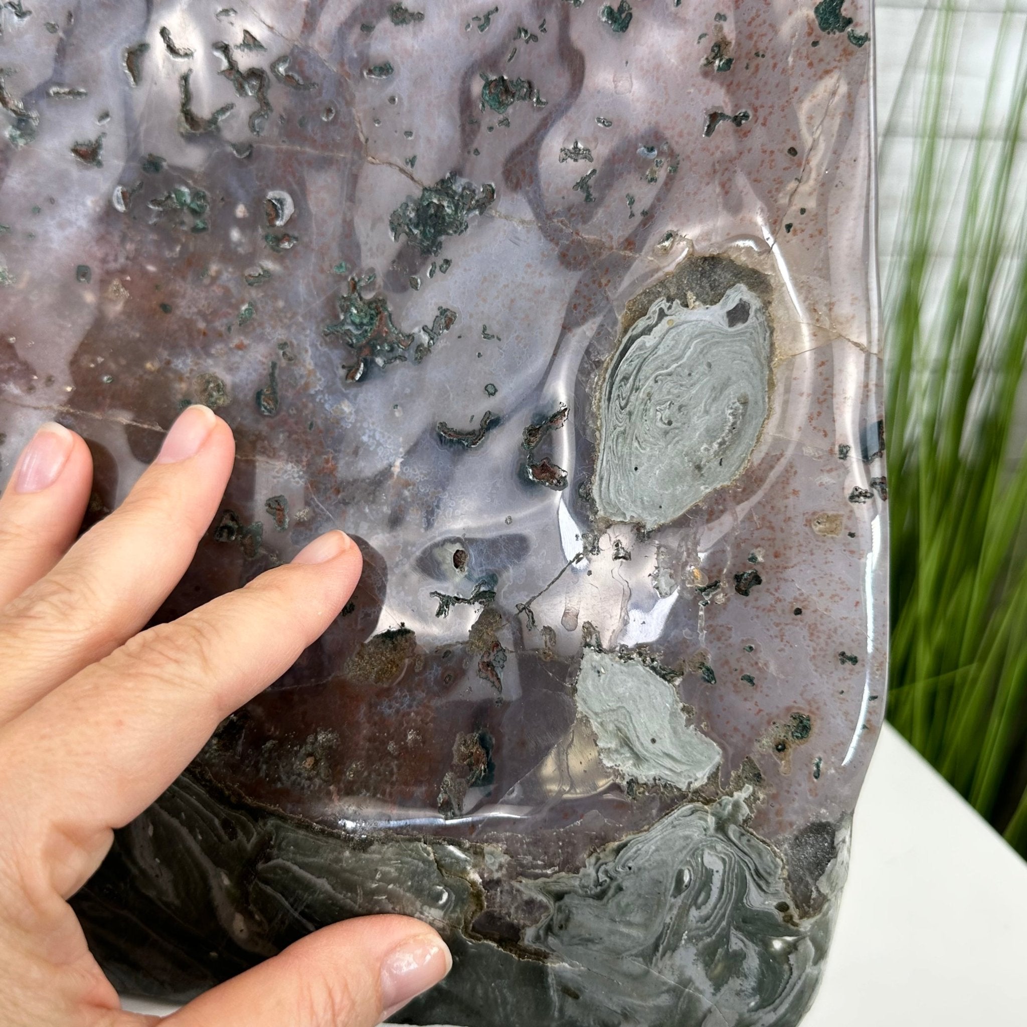 Extra Quality Polished Brazilian Amethyst Cathedral, 134.5 lbs & 18.5" tall Model #5602-0167 by Brazil Gems - Brazil GemsBrazil GemsExtra Quality Polished Brazilian Amethyst Cathedral, 134.5 lbs & 18.5" tall Model #5602-0167 by Brazil GemsPolished Cathedrals5602-0167