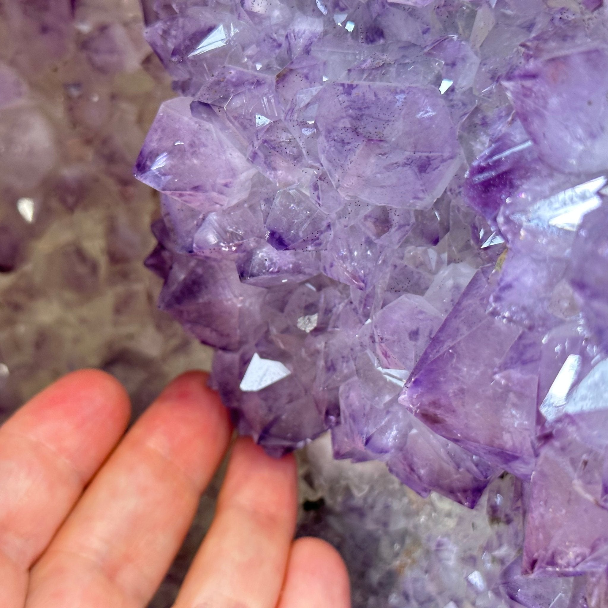 Extra Quality Polished Brazilian Amethyst Cathedral, 150.6 lbs & 35.25" tall Model #5602-0184 by Brazil Gems - Brazil GemsBrazil GemsExtra Quality Polished Brazilian Amethyst Cathedral, 150.6 lbs & 35.25" tall Model #5602-0184 by Brazil GemsPolished Cathedrals5602-0184