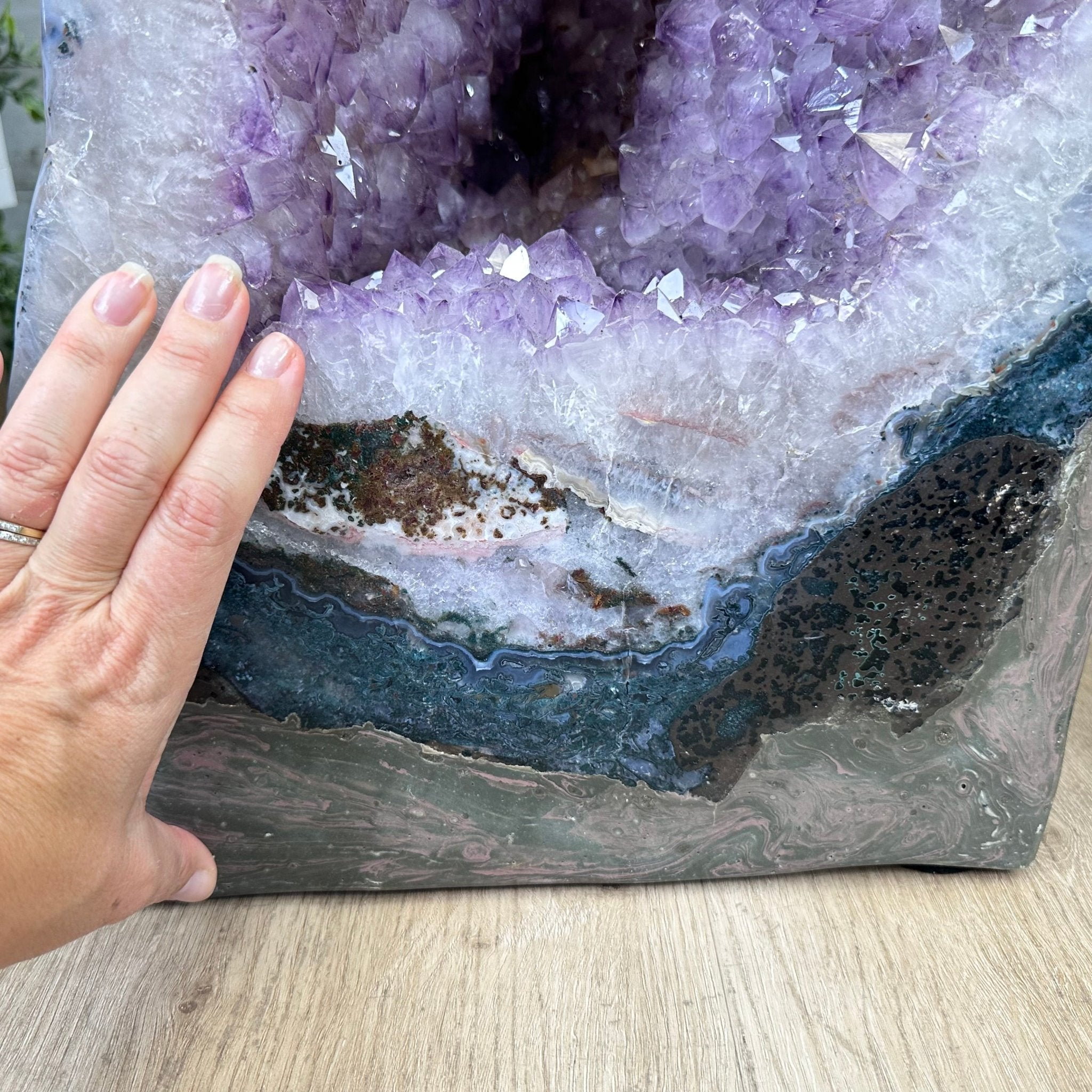 Extra Quality Polished Brazilian Amethyst Cathedral, 150.6 lbs & 35.25" tall Model #5602-0184 by Brazil Gems - Brazil GemsBrazil GemsExtra Quality Polished Brazilian Amethyst Cathedral, 150.6 lbs & 35.25" tall Model #5602-0184 by Brazil GemsPolished Cathedrals5602-0184