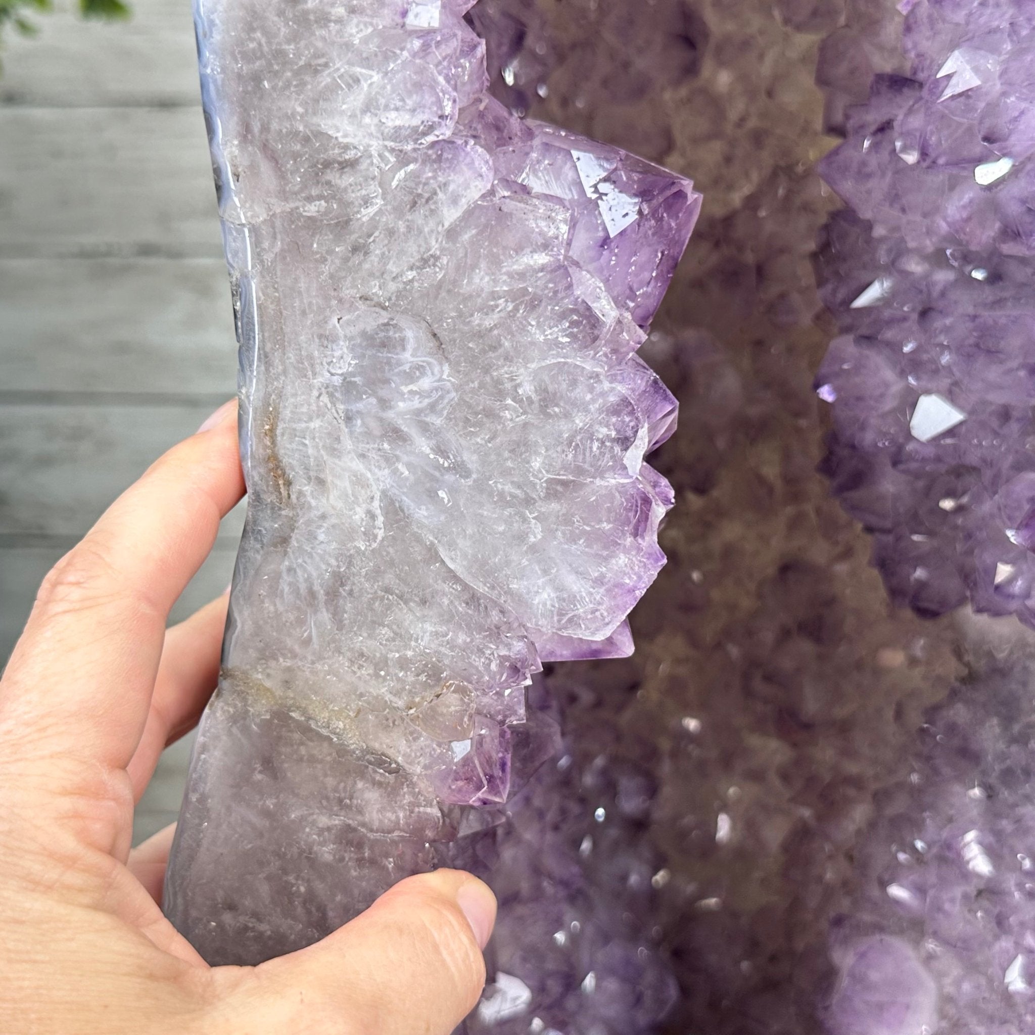 Extra Quality Polished Brazilian Amethyst Cathedral, 150.6 lbs & 35.25" tall Model #5602-0184 by Brazil Gems - Brazil GemsBrazil GemsExtra Quality Polished Brazilian Amethyst Cathedral, 150.6 lbs & 35.25" tall Model #5602-0184 by Brazil GemsPolished Cathedrals5602-0184